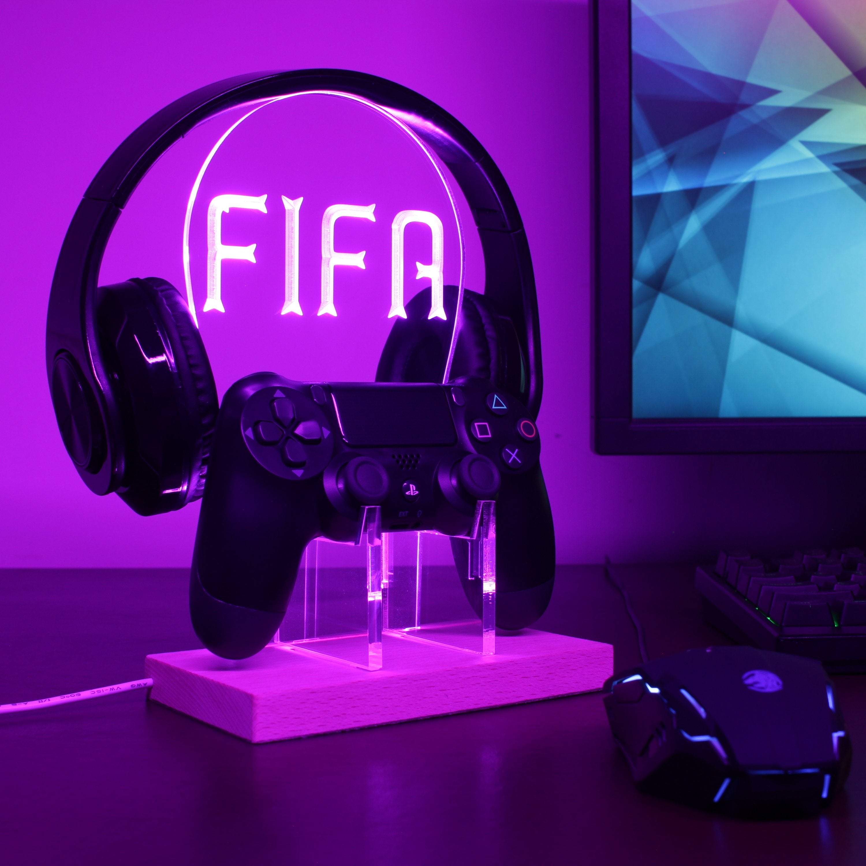 FIFA LED Gaming Headset Controller Stand