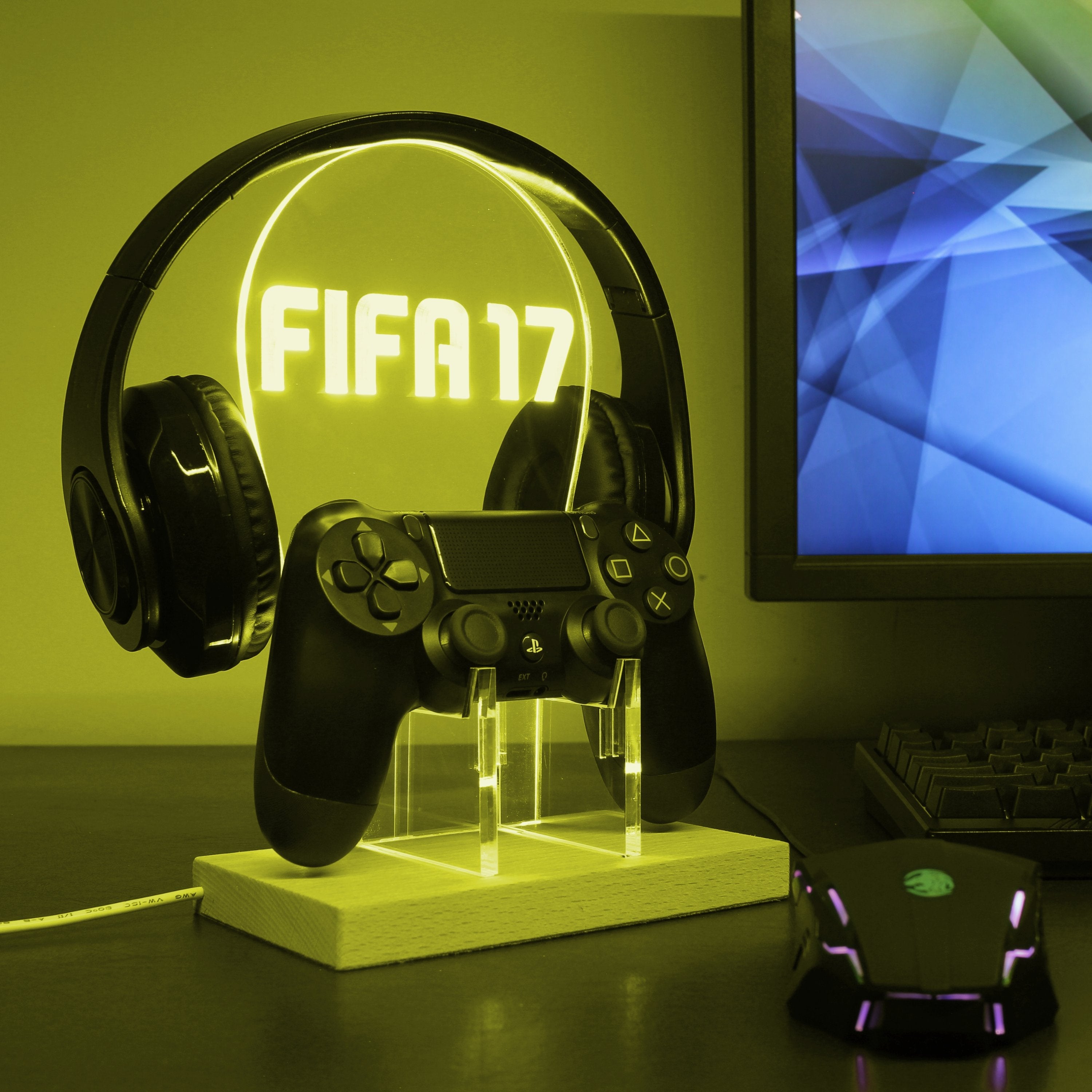 FIFA17 LED Gaming Headset Controller Stand