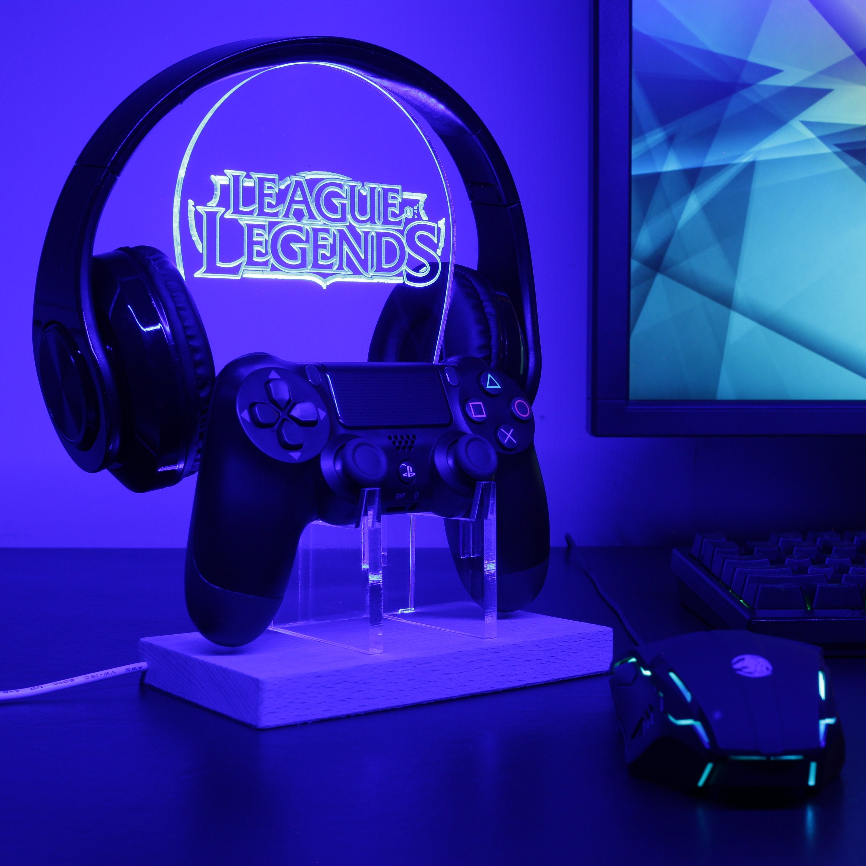 League of Legends LED Gaming Headset Controller Stand