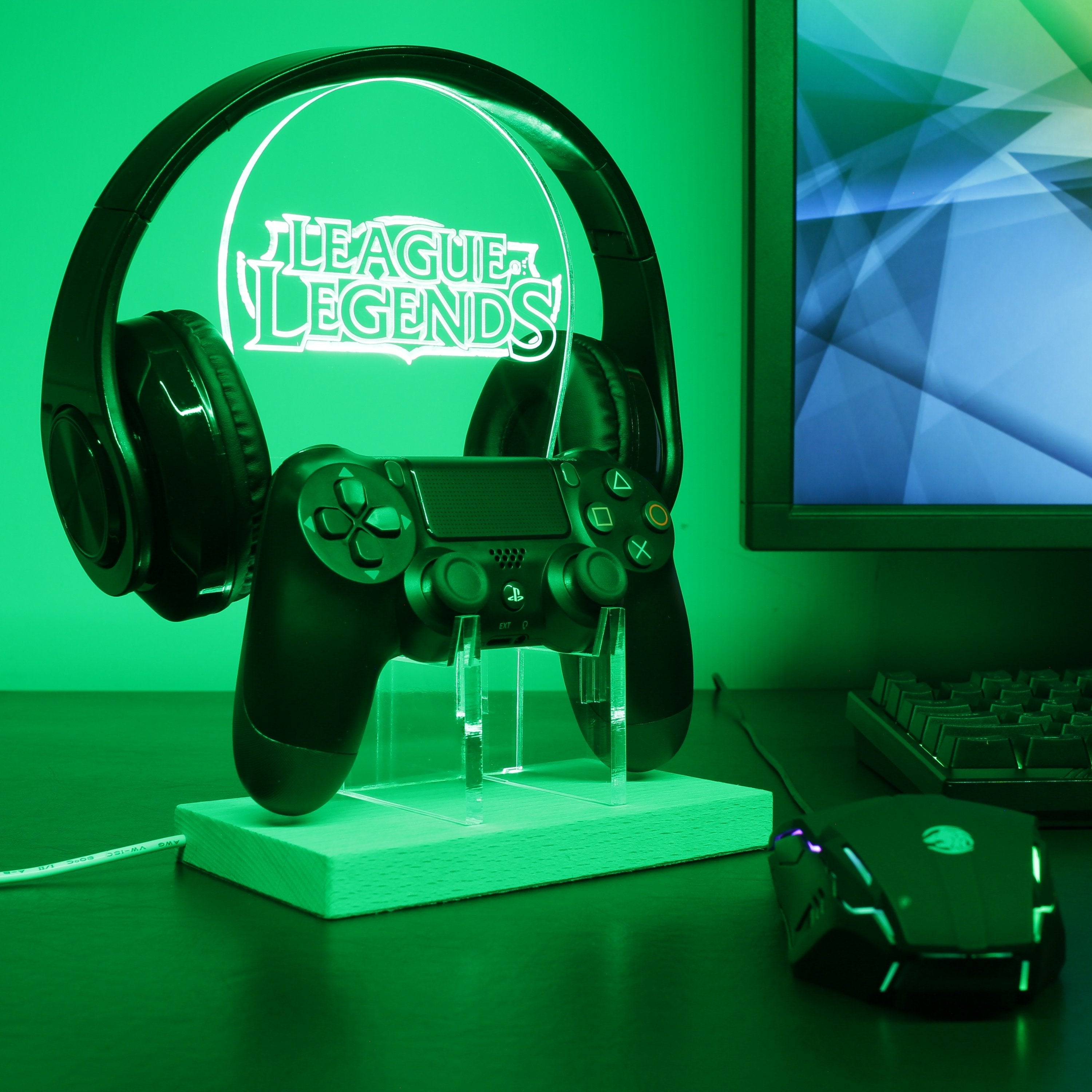 League of Legends LED Gaming Headset Controller Stand