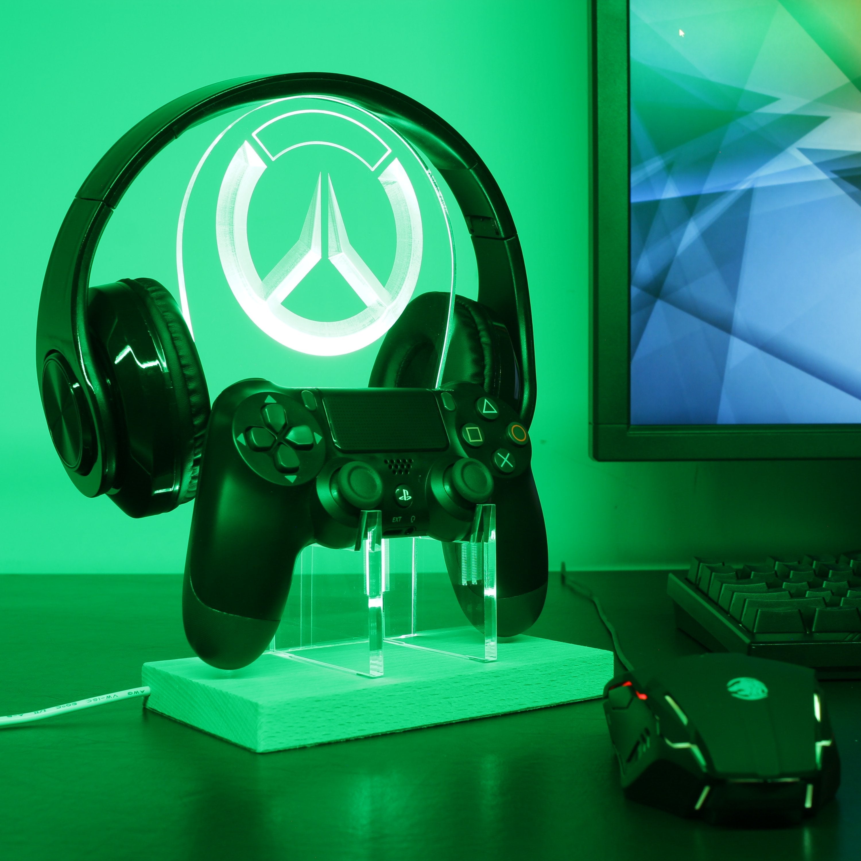 Overwatch LED Gaming Headset Controller Stand