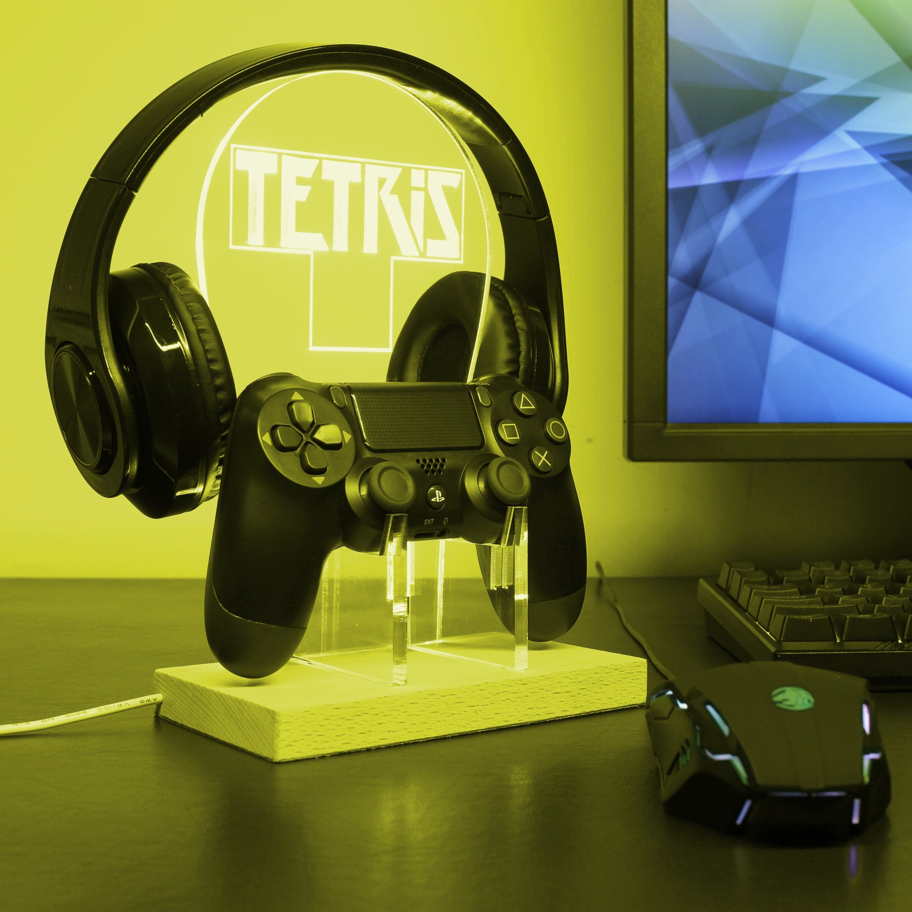 Tetris LED Gaming Headset Controller Stand