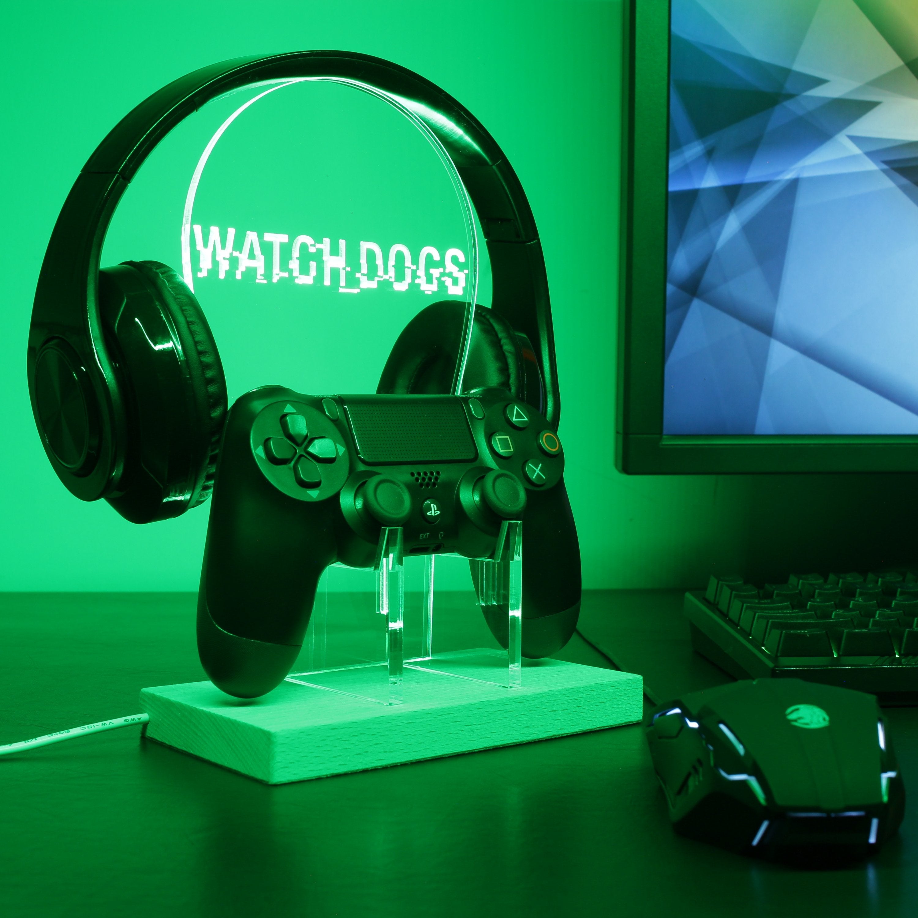 WATCH DOGS LED Gaming Headset Controller Stand