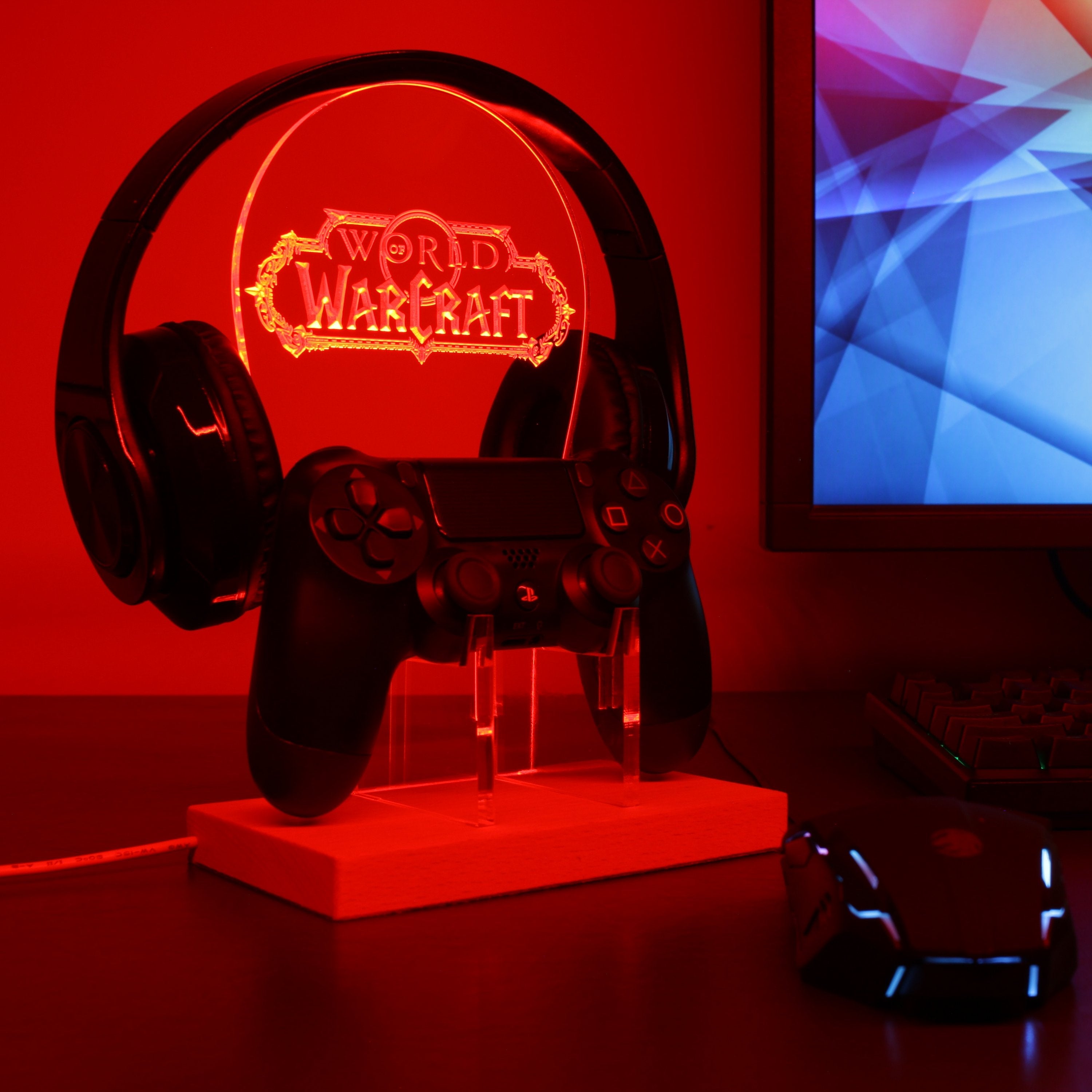 World of Warcraft LED Gaming Headset Controller Stand | PRO LED