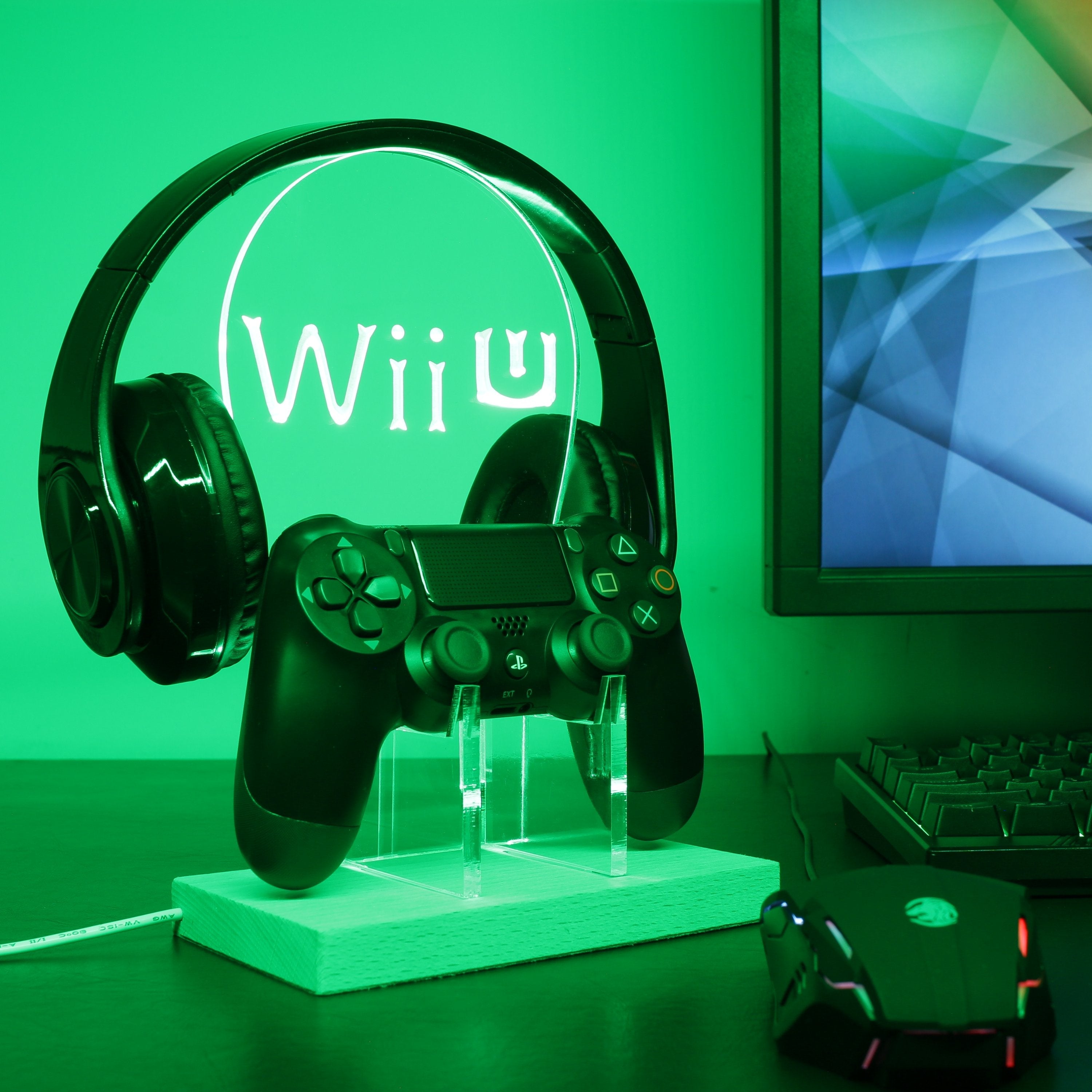 Wii U LED Gaming Headset Controller Stand