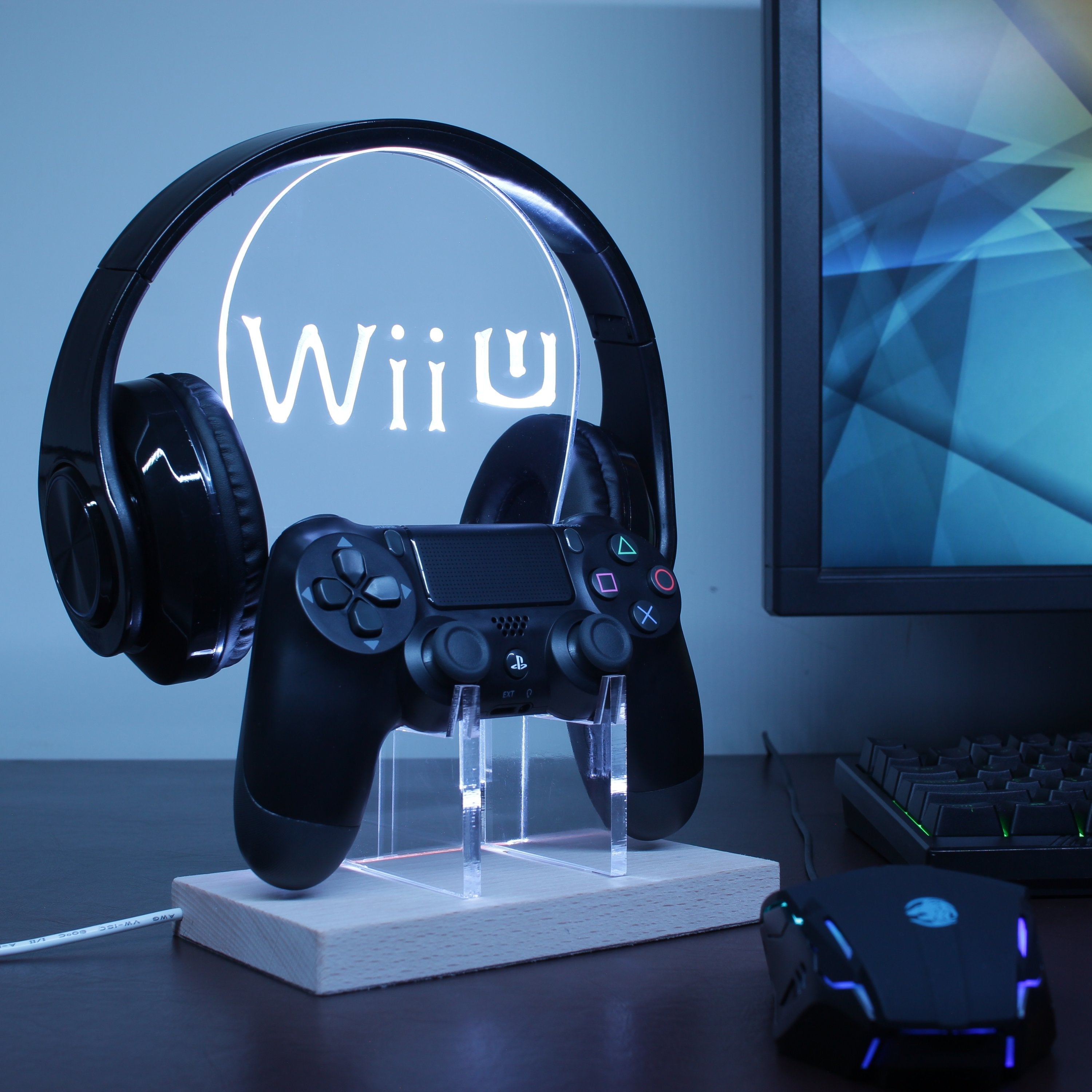 Wii U LED Gaming Headset Controller Stand