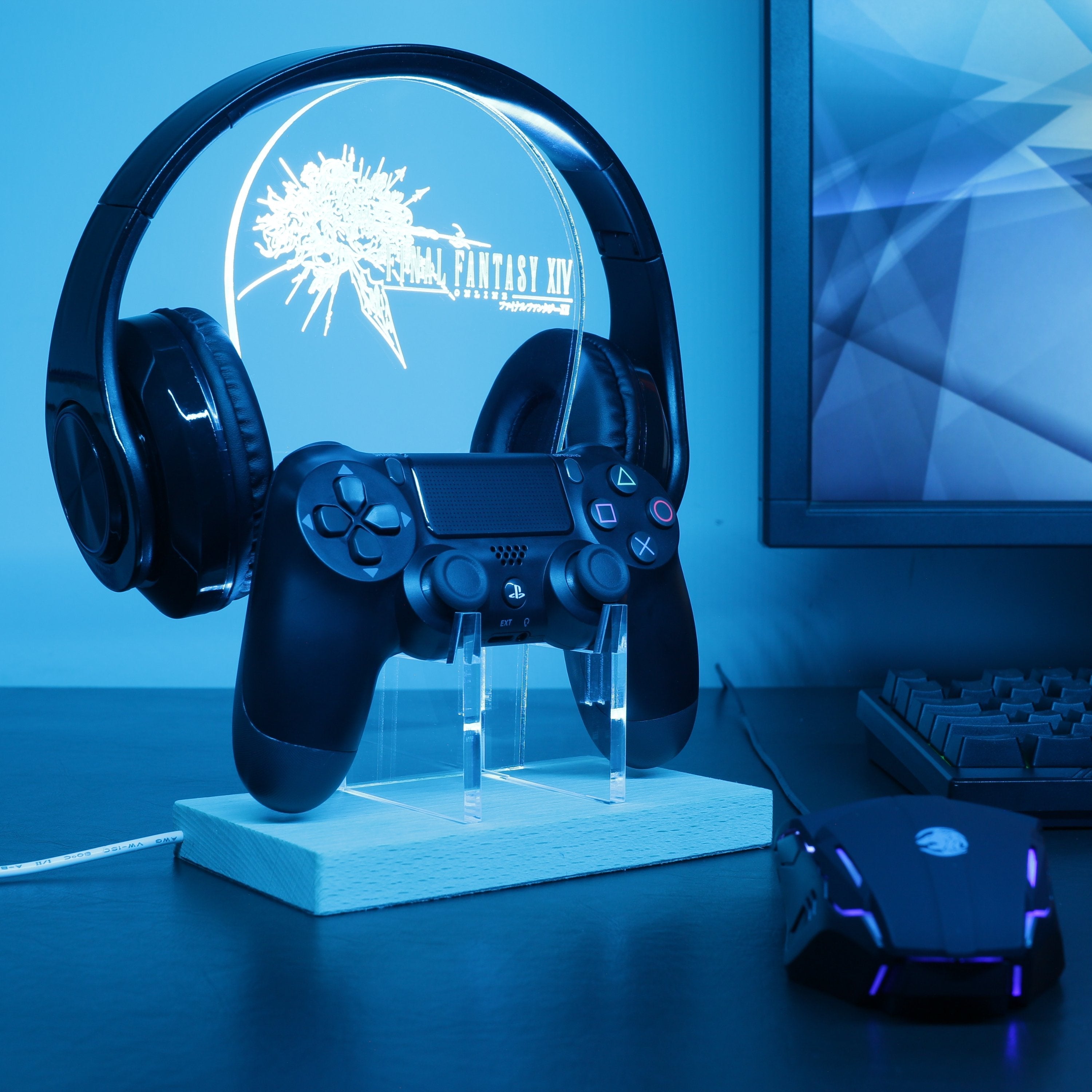 Final Fantasy 14 LED Gaming Headset Controller Stand