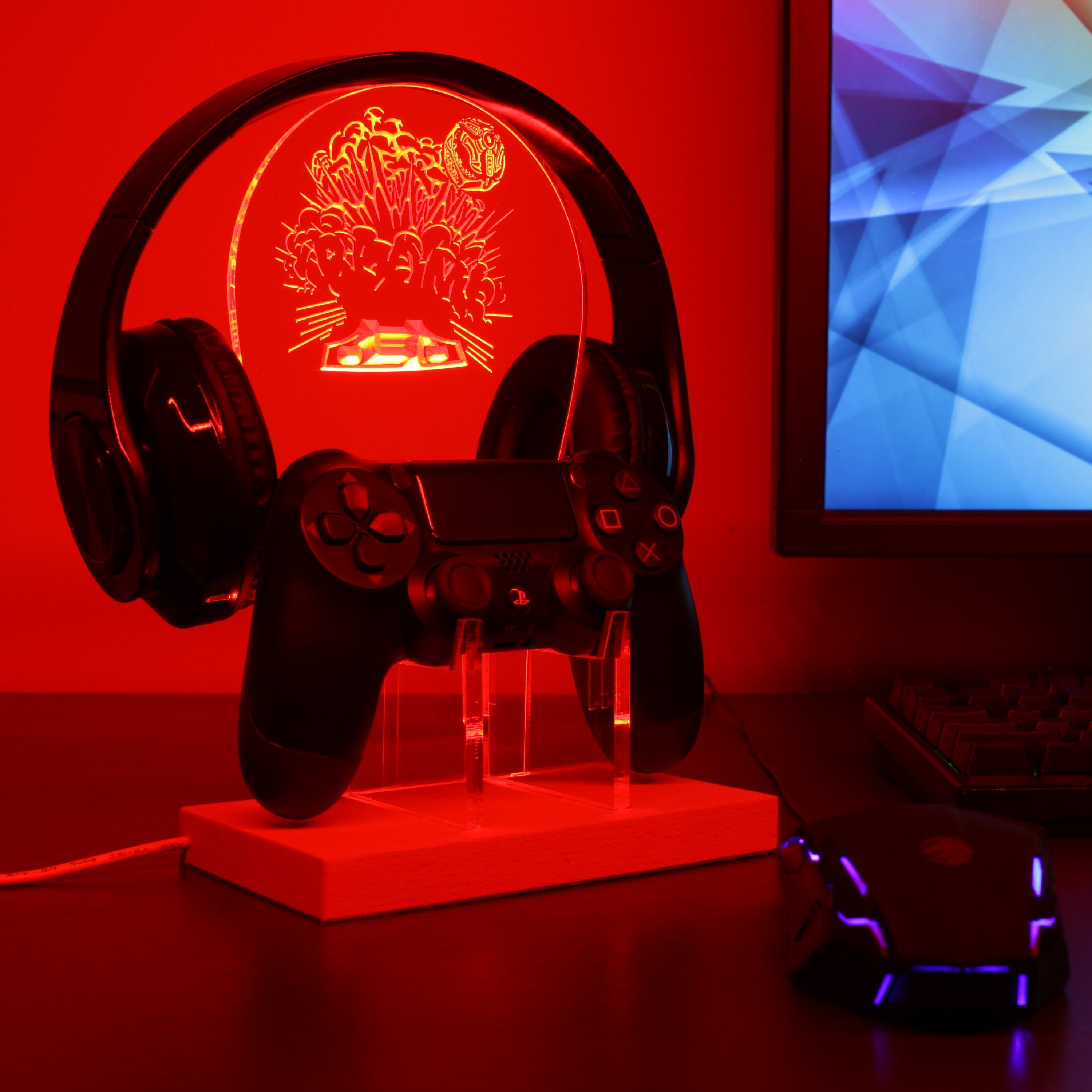 Rocket League LED Gaming Headset Controller Stand