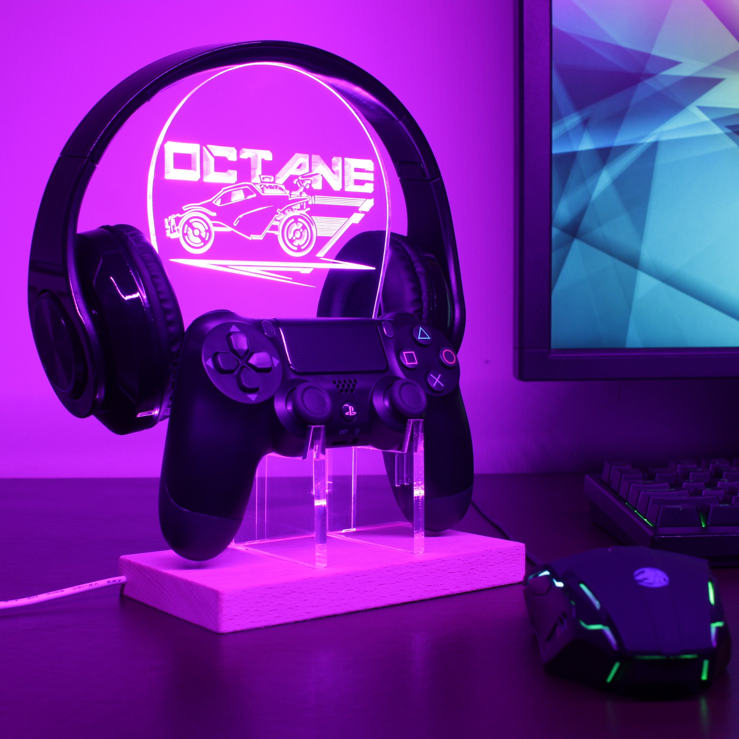 Rocket League Octane LED Gaming Headset Controller Stand