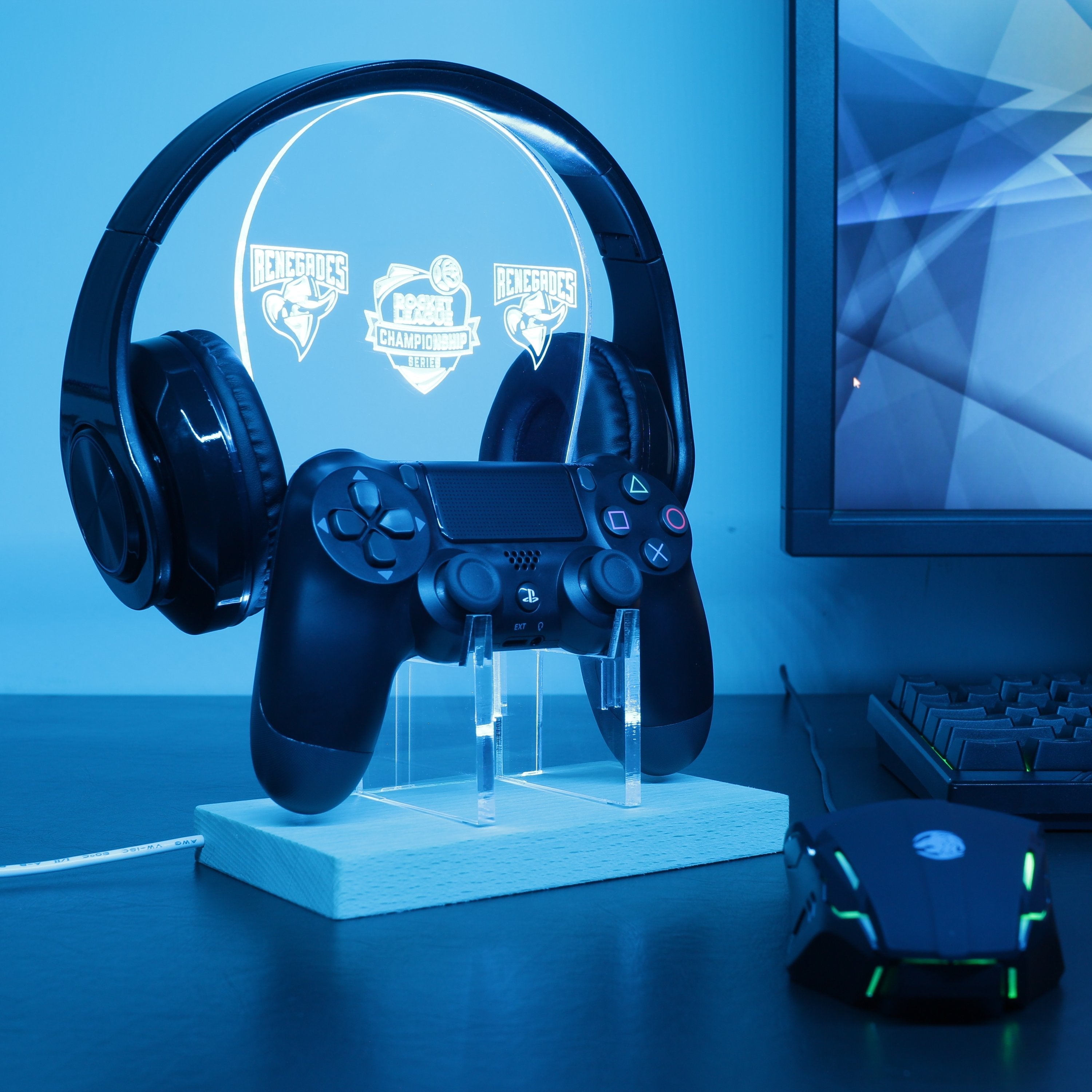Rocket League Renegades LED Gaming Headset Controller Stand