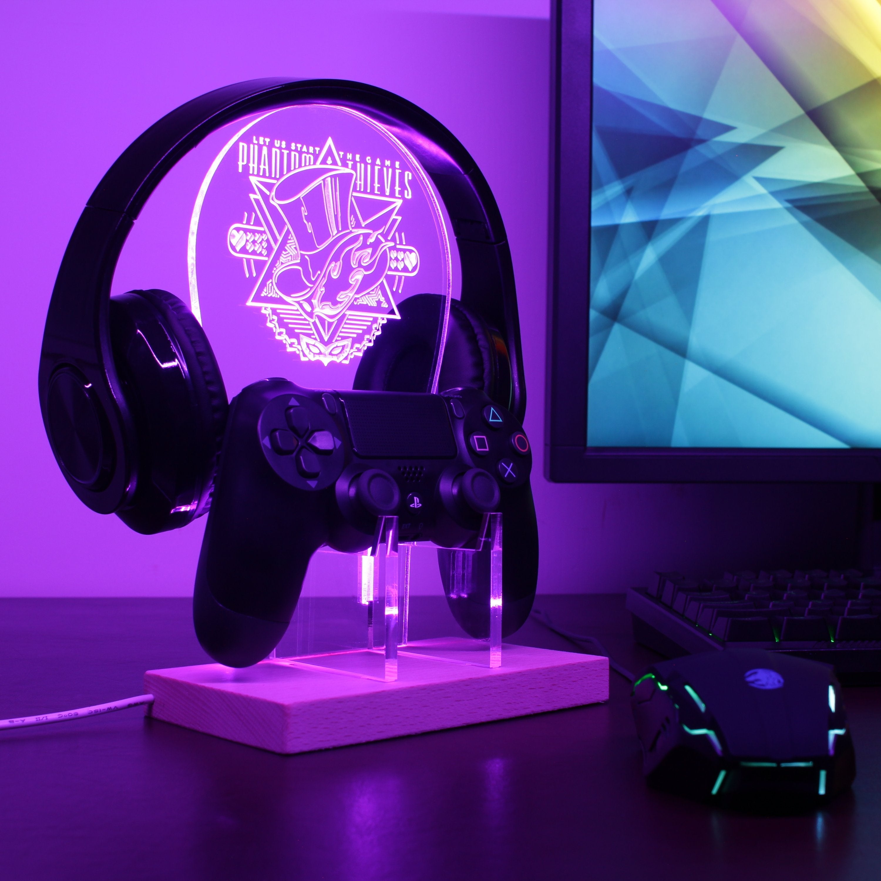 Persona 5 Royal LED RGB Gaming Headset Controller Stand