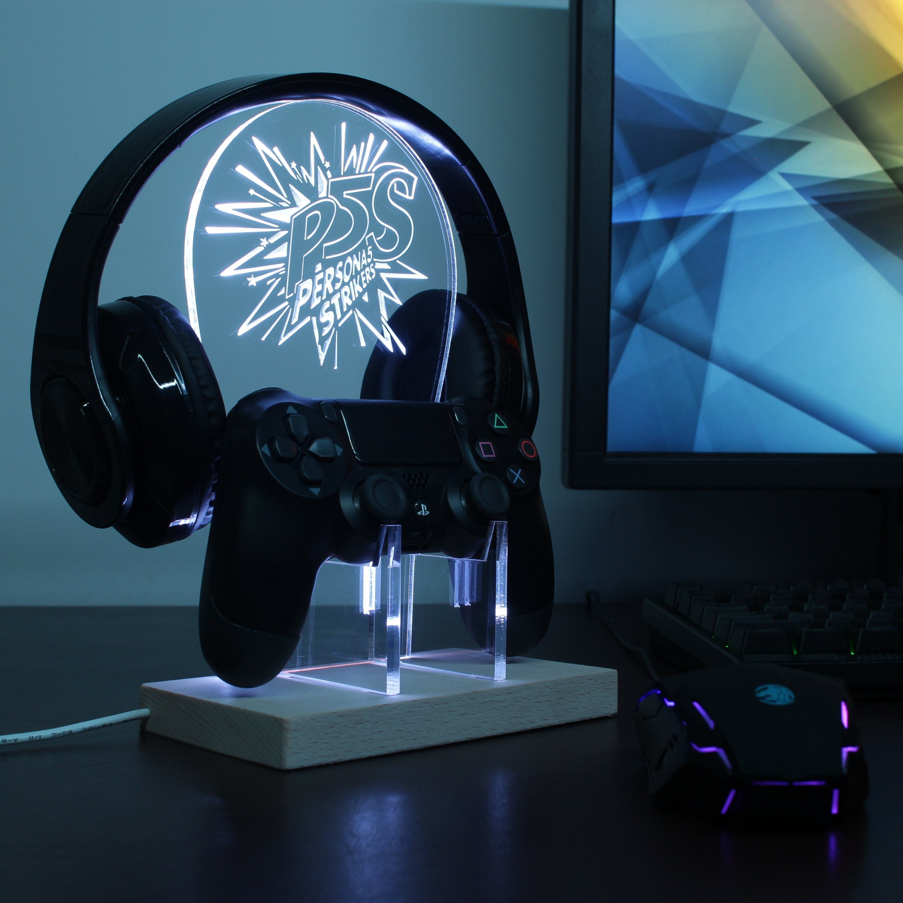 Persona 5 Strikers LED Gaming Headset Controller Stand