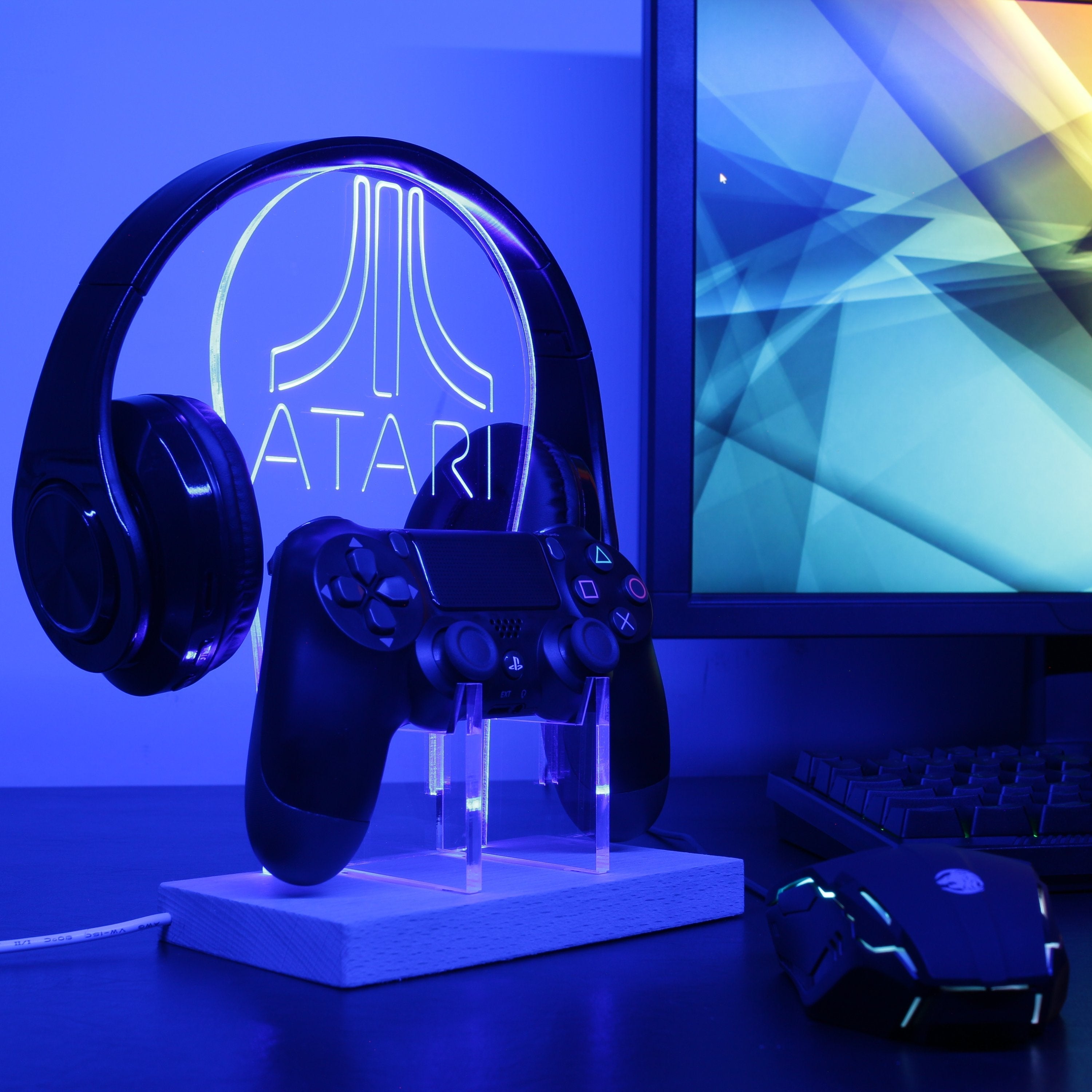 Atari LED Gaming Headset Controller Stand