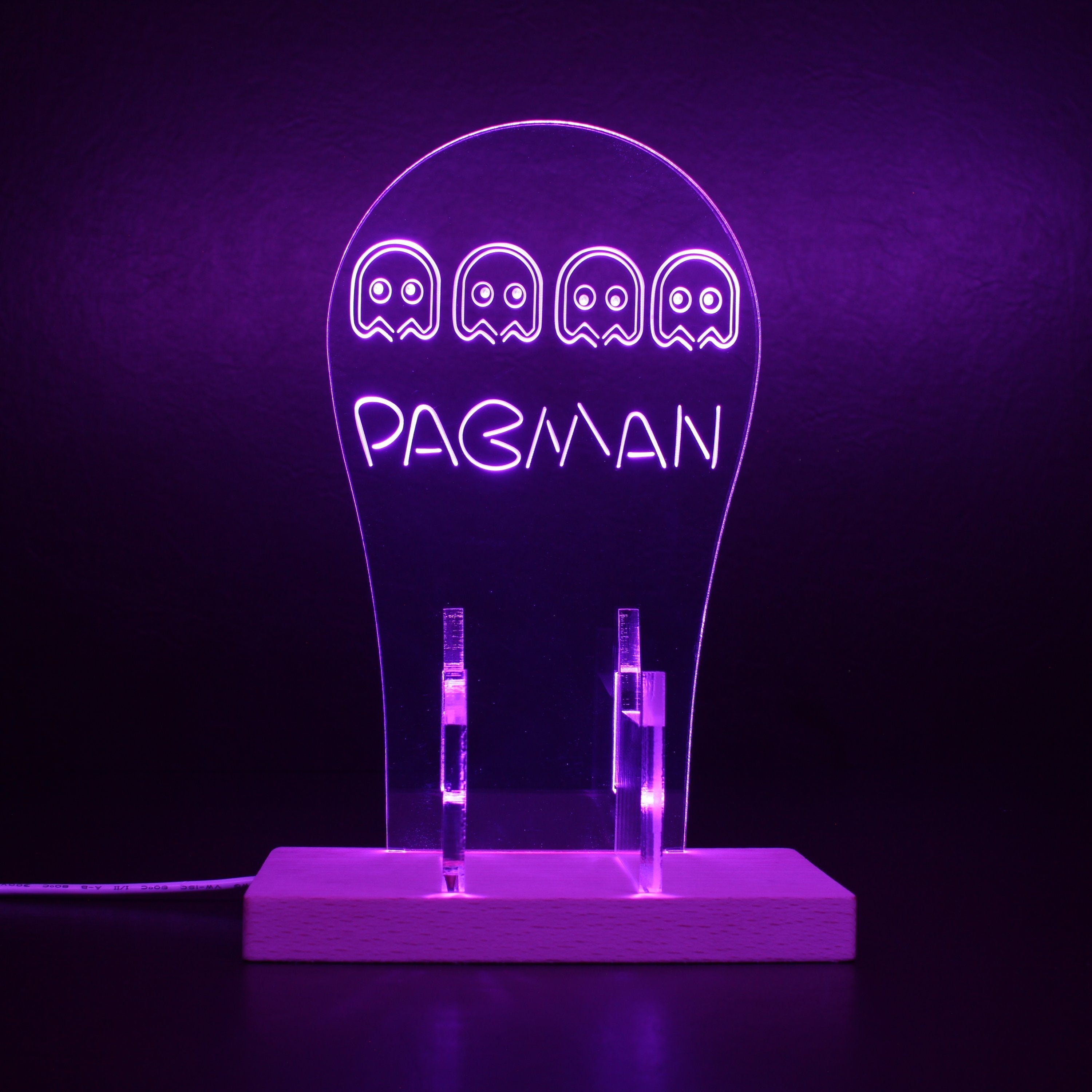 Pacman Arcade LED Gaming Headset Controller Stand