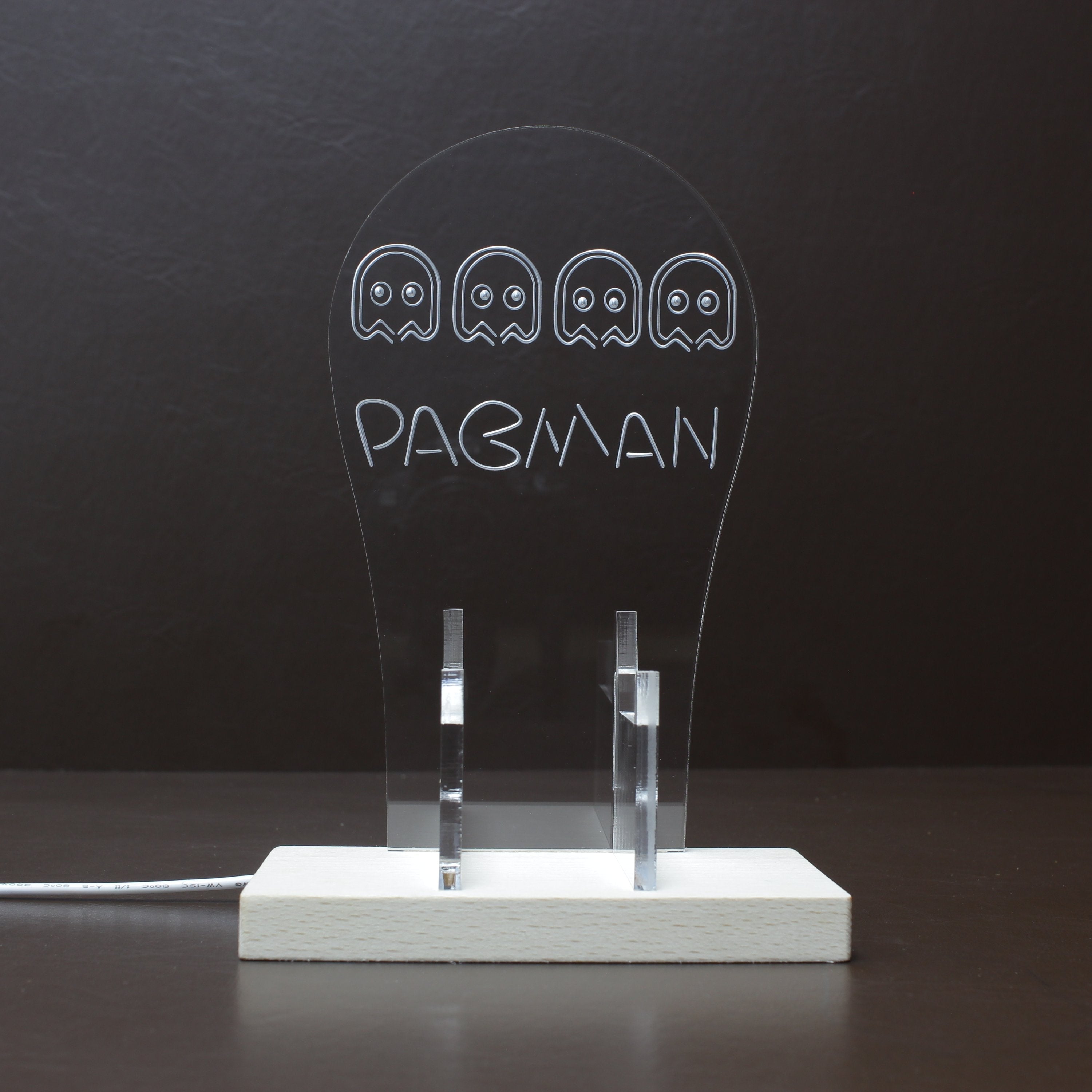 Pacman Arcade LED Gaming Headset Controller Stand