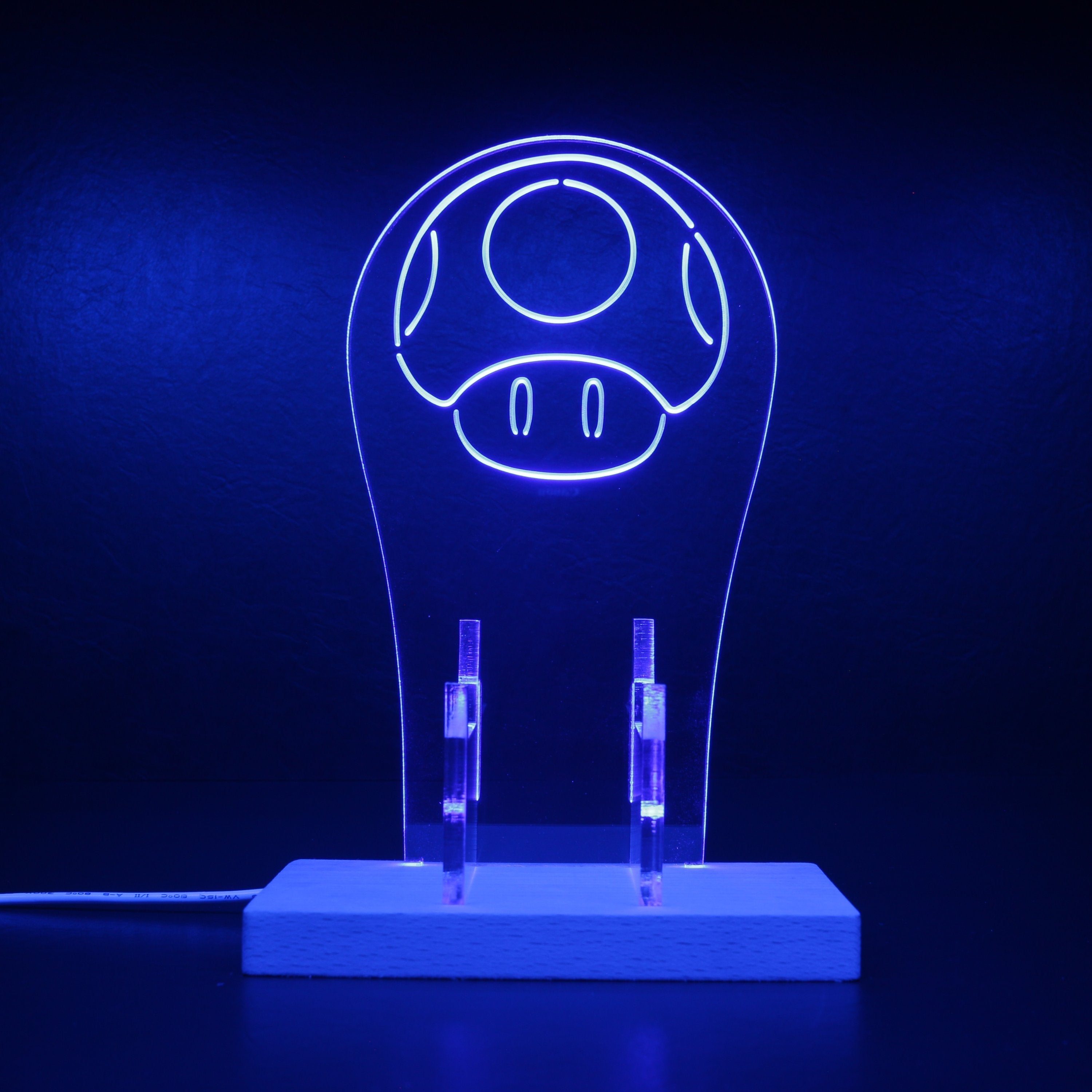 Super Mario Mushroom LED Gaming Headset Controller Stand