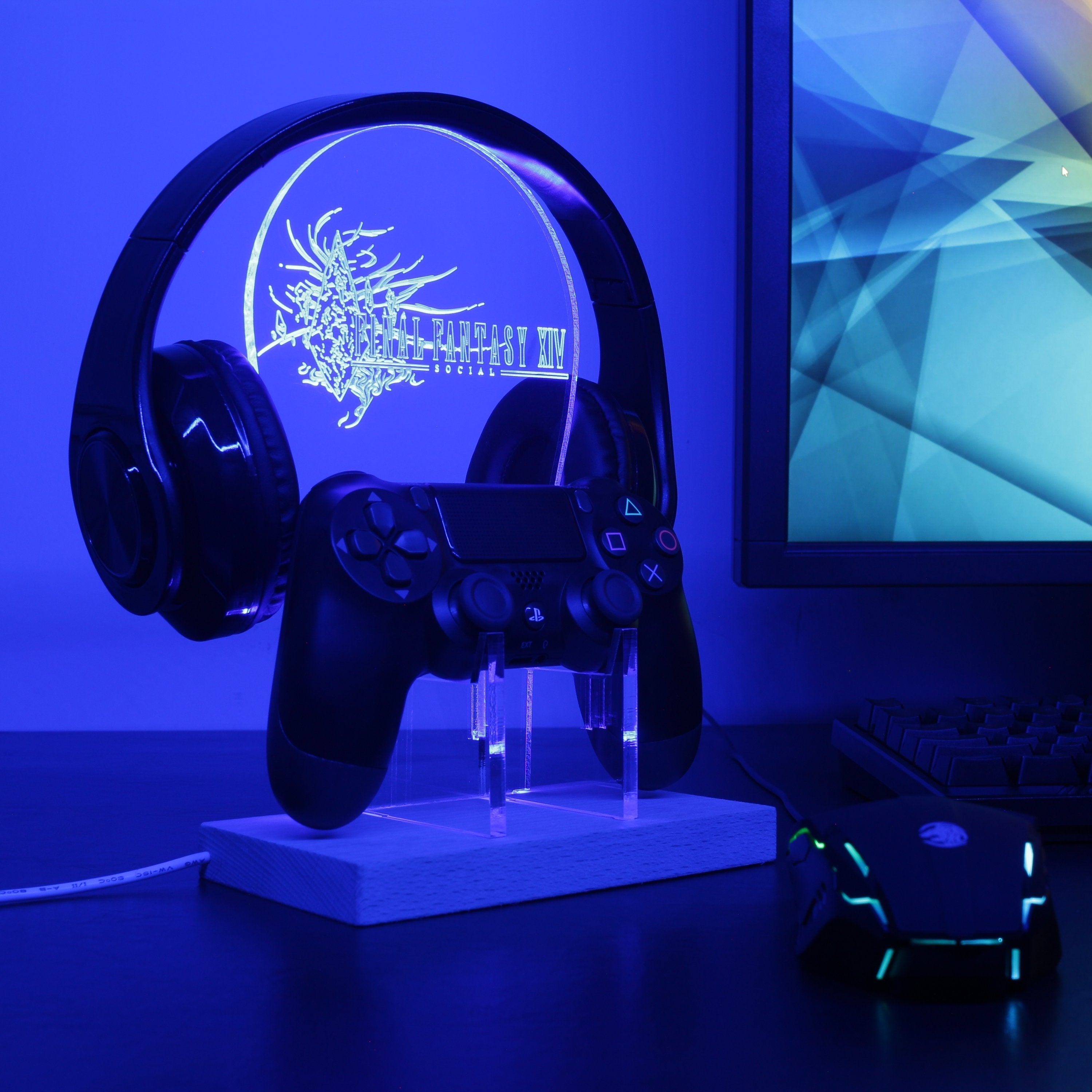 Final Fantasy XIV LED Gaming Headset Controller Stand