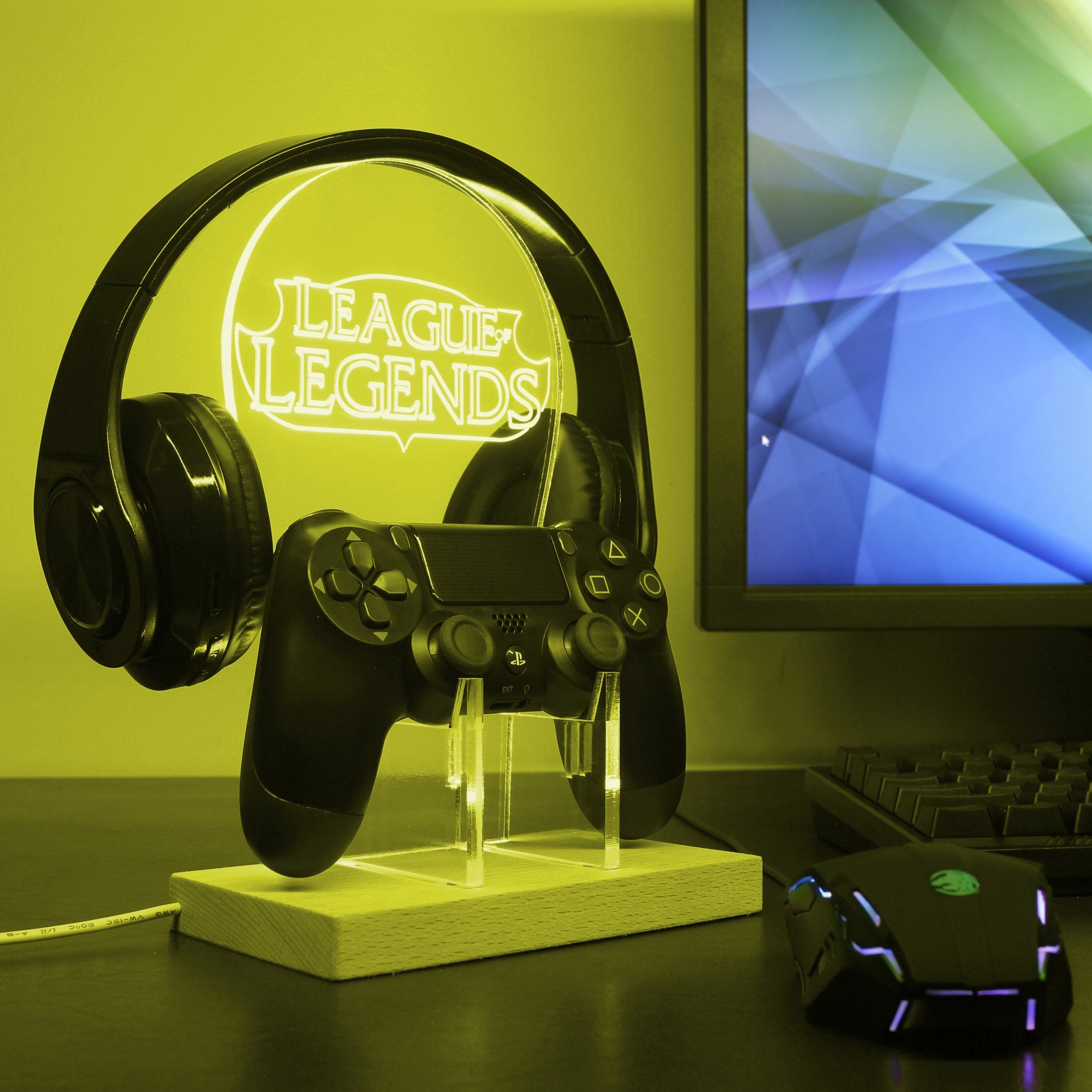 League Of Legends LED Gaming Headset Controller Stand