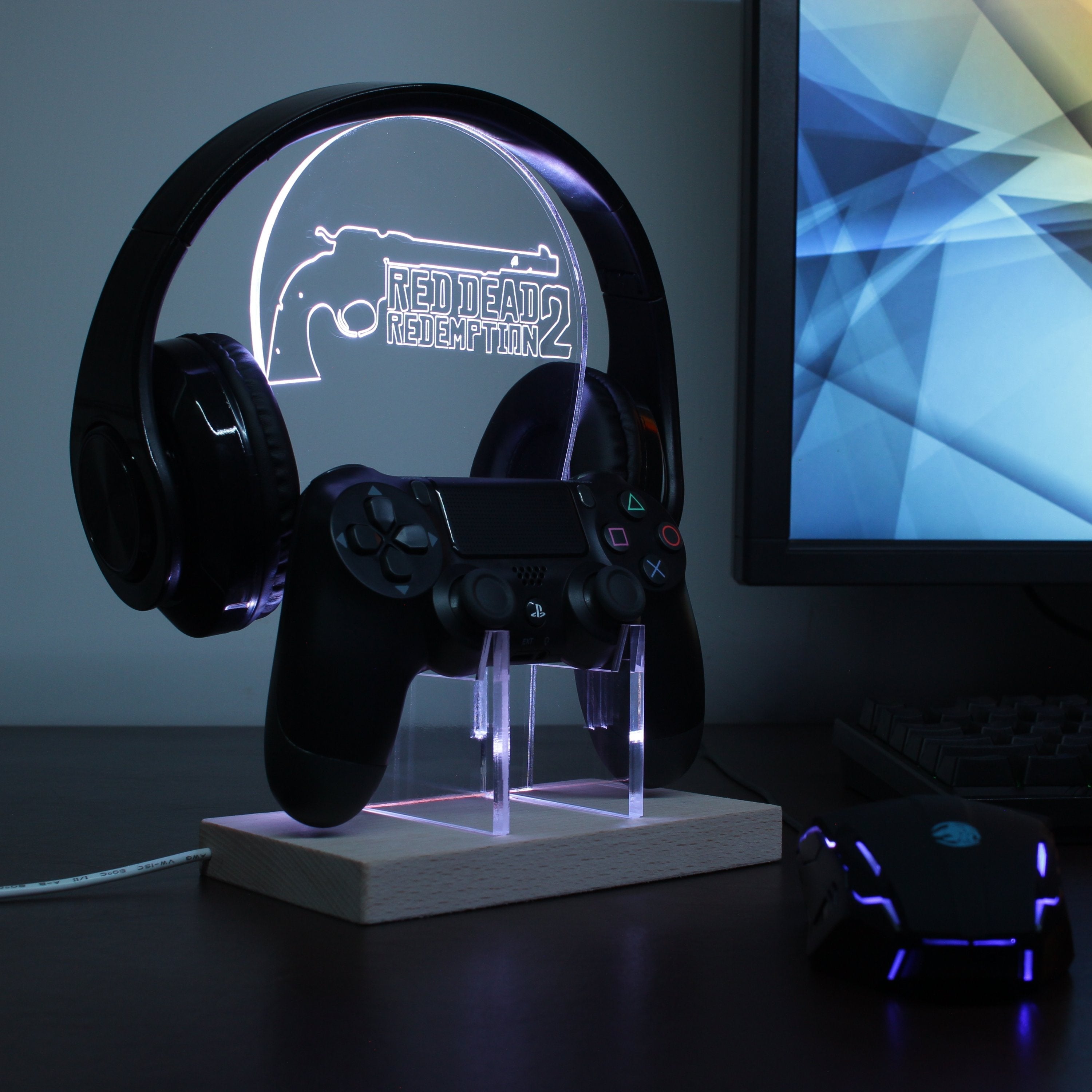 Red Dead Redemption 2 LED Gaming Headset Controller Stand
