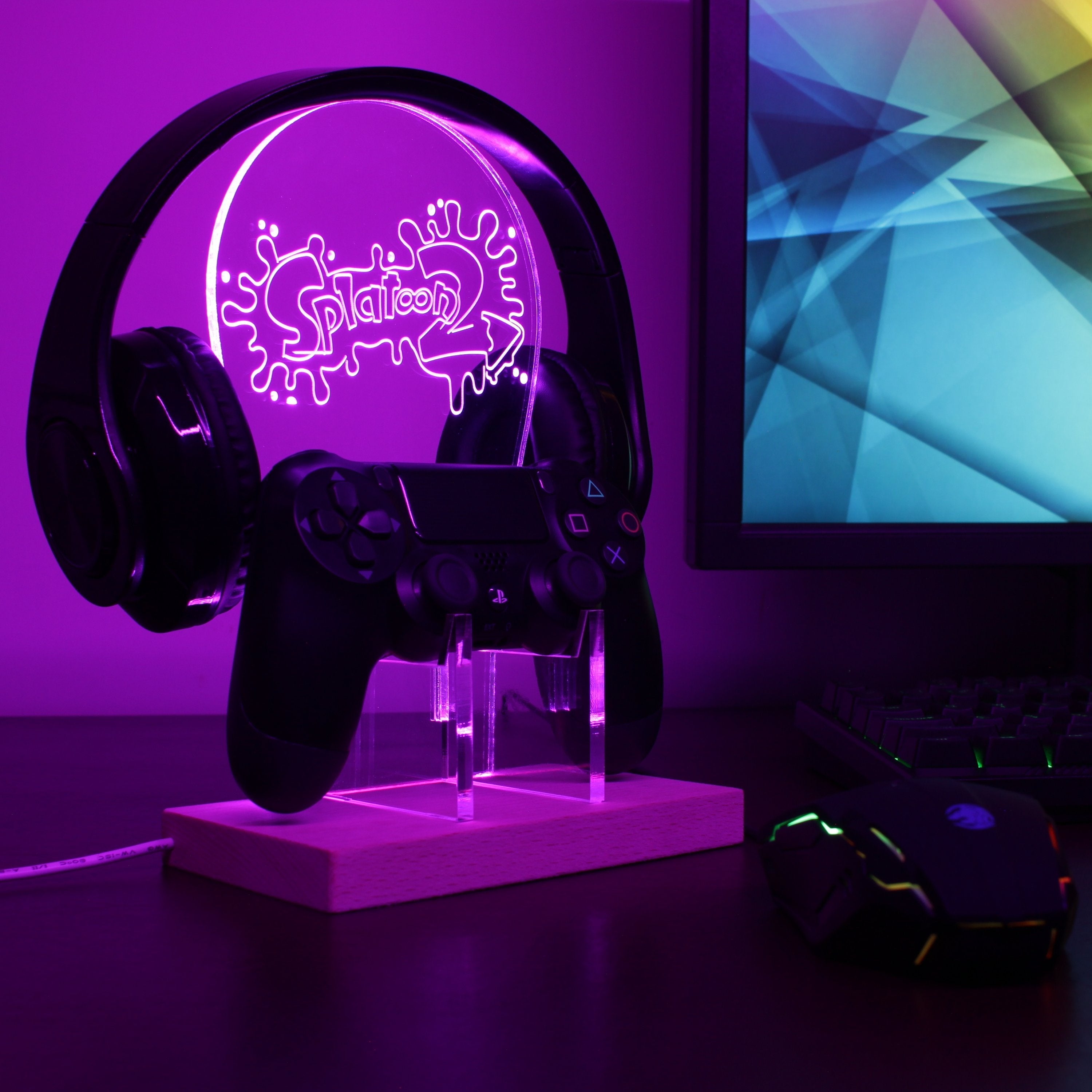 Splatoon 2 LED Gaming Headset Controller Stand