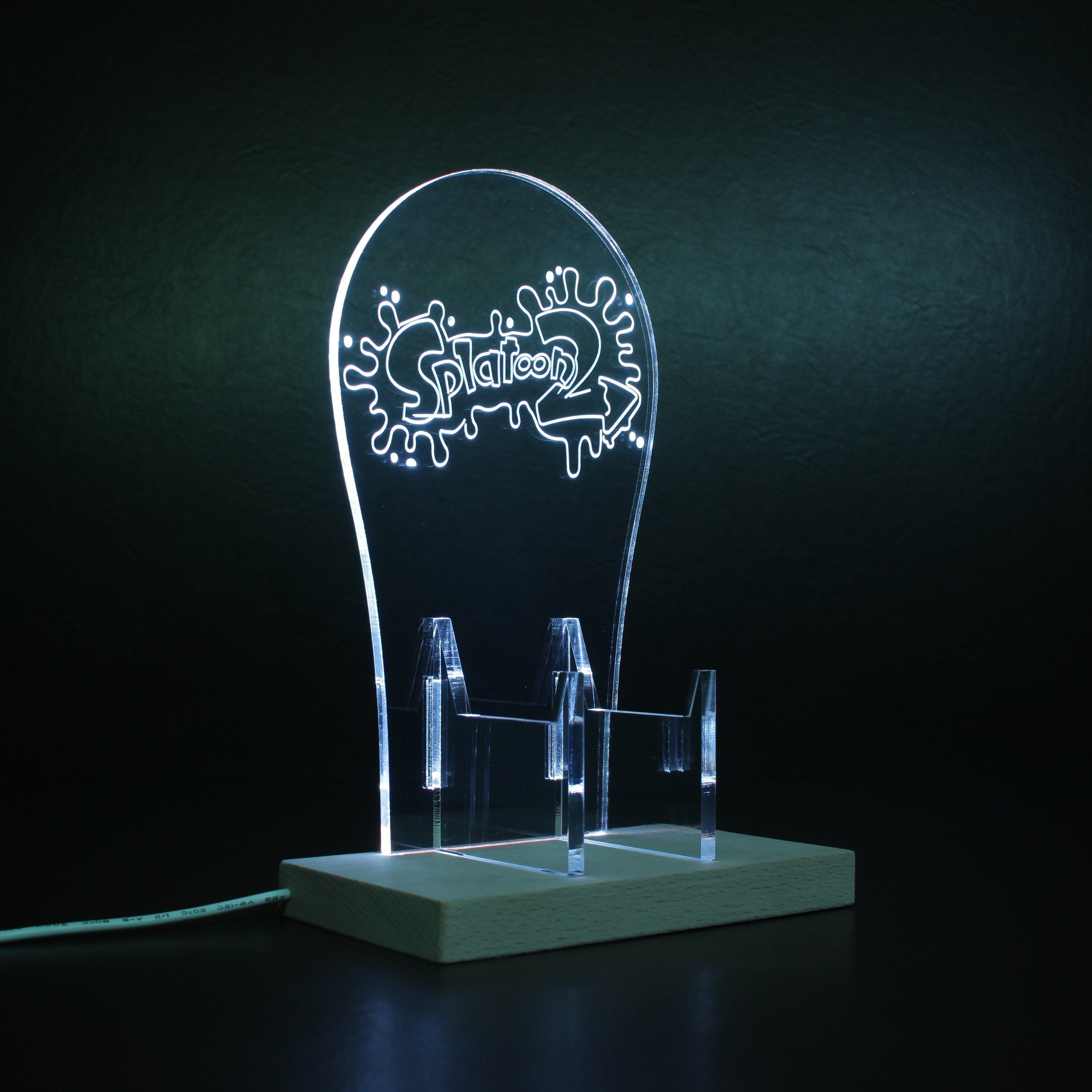 Splatoon 2 LED Gaming Headset Controller Stand | PRO LED SIGN