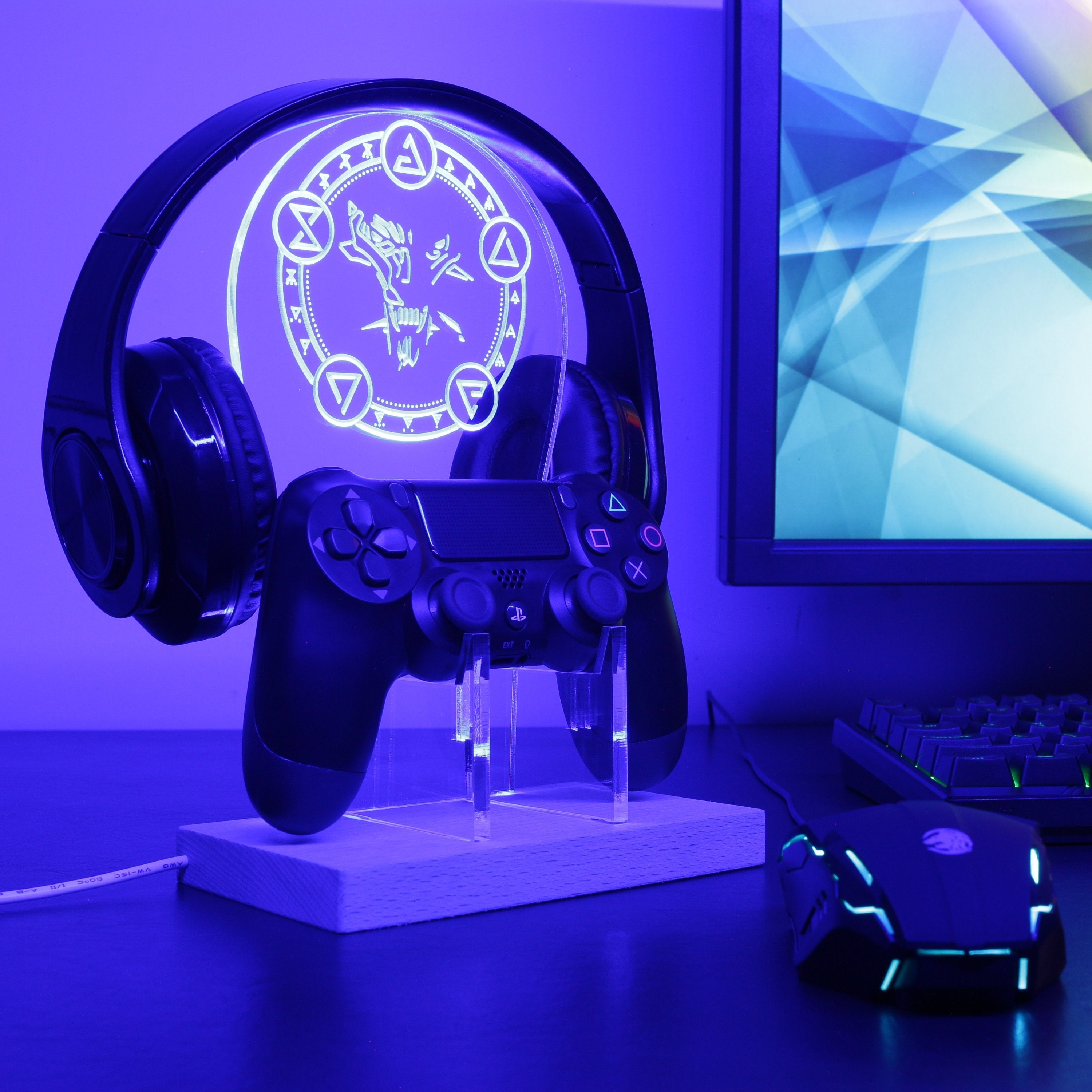 The Witcher LED Gaming Headset Controller Stand