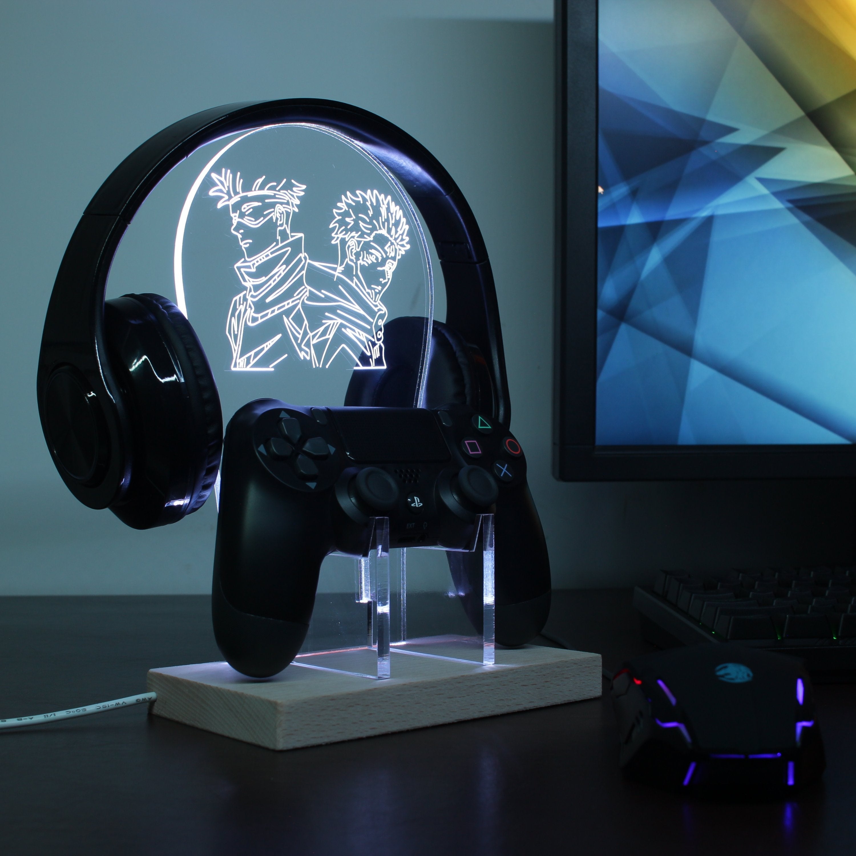 Jujutsu Kaisen LED Gaming Headset Controller Stand