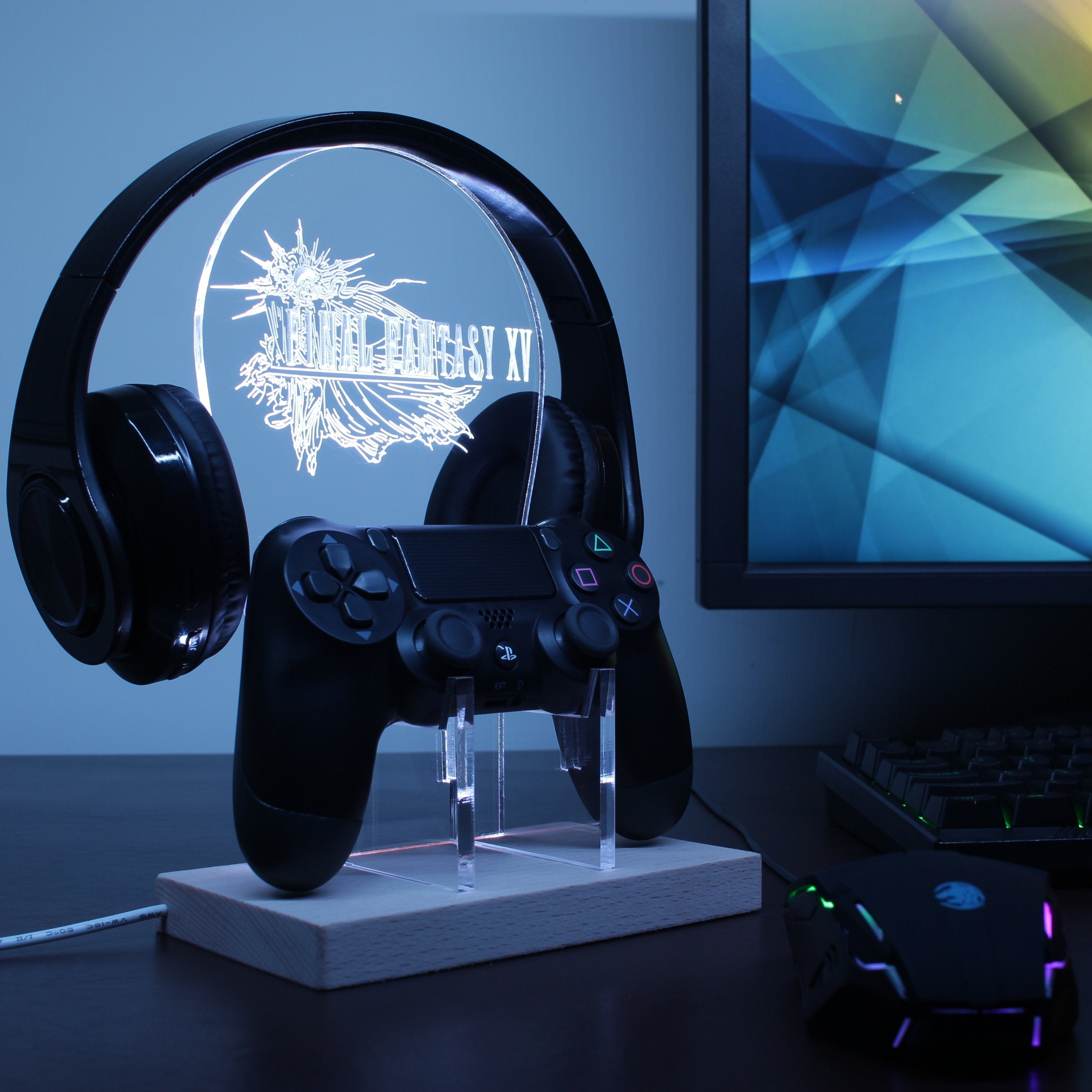 Final Fantasy XV LED Gaming Headset Controller Stand