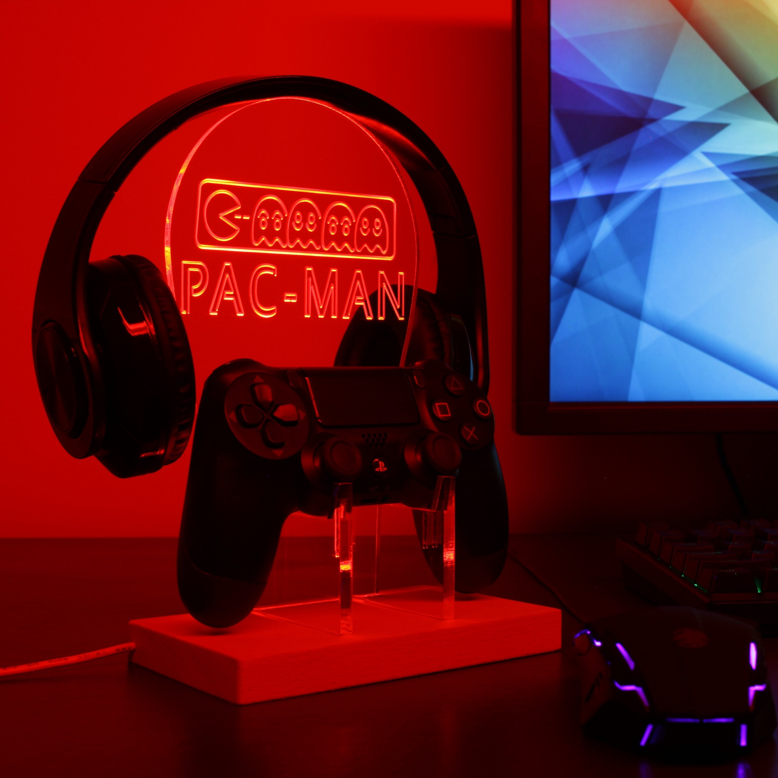 Pac-Man LED Gaming Headset Controller Stand