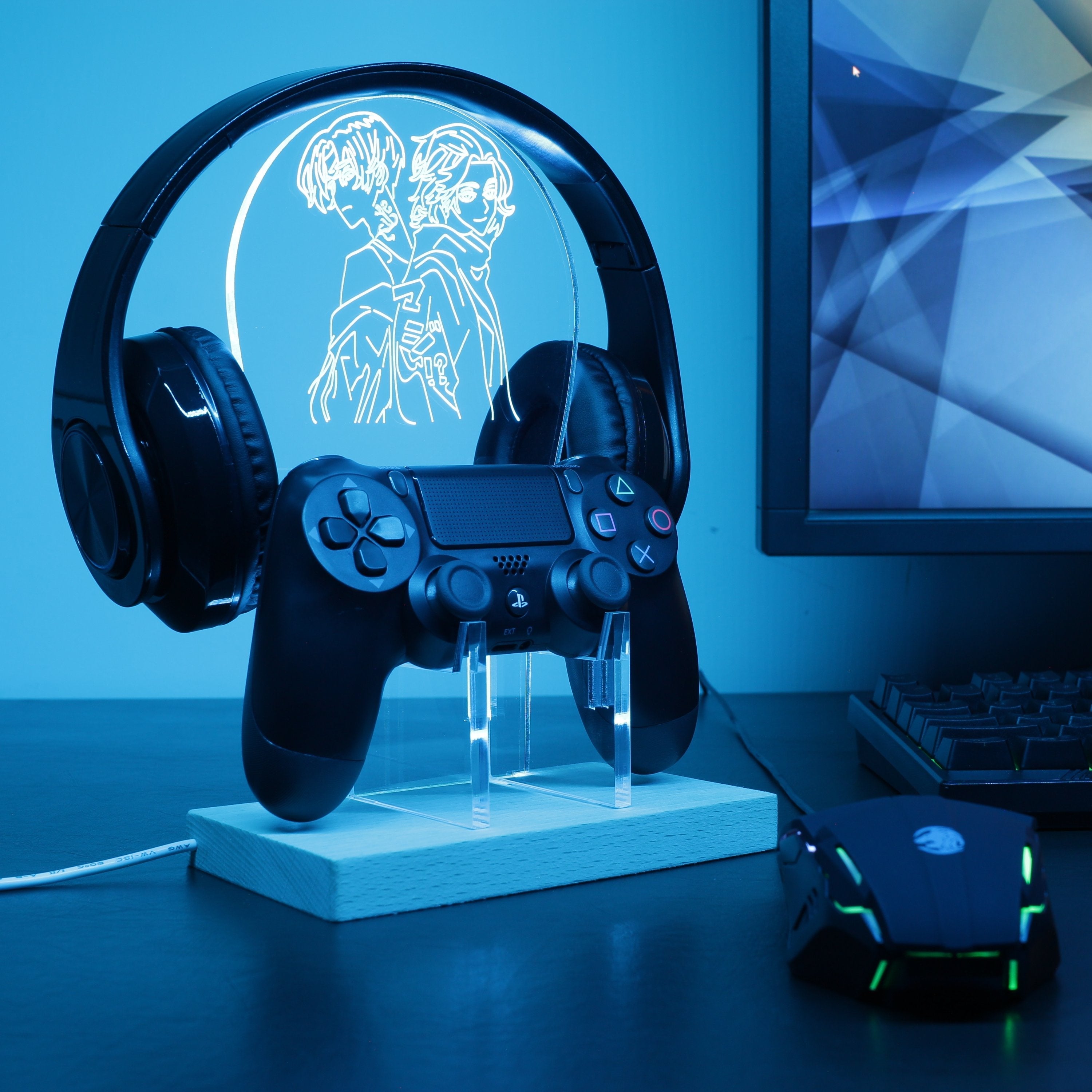Tokyo Revengers LED Gaming Headset Controller Stand