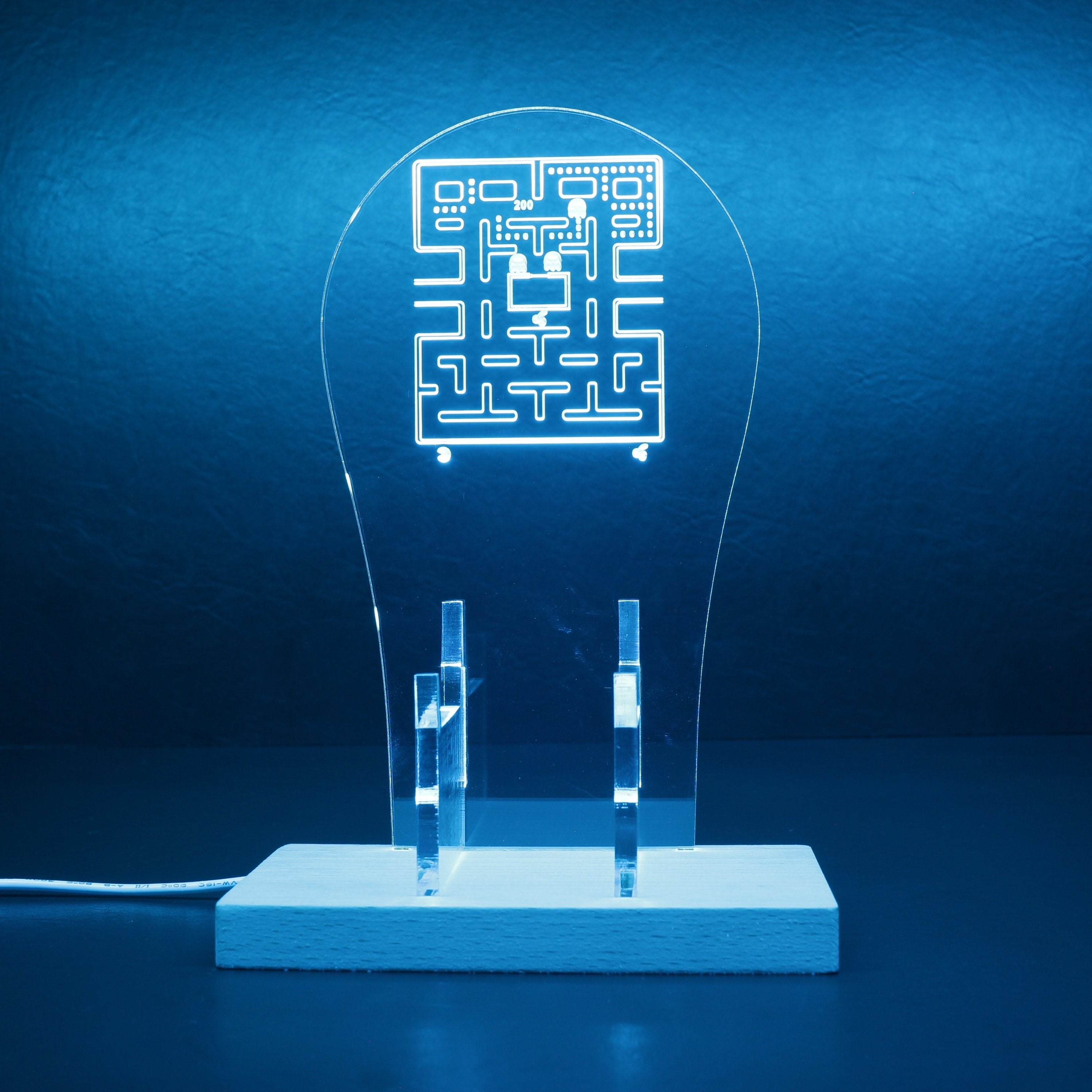 PAC-MAN LED Gaming Headset Controller Stand | PRO LED SIGN
