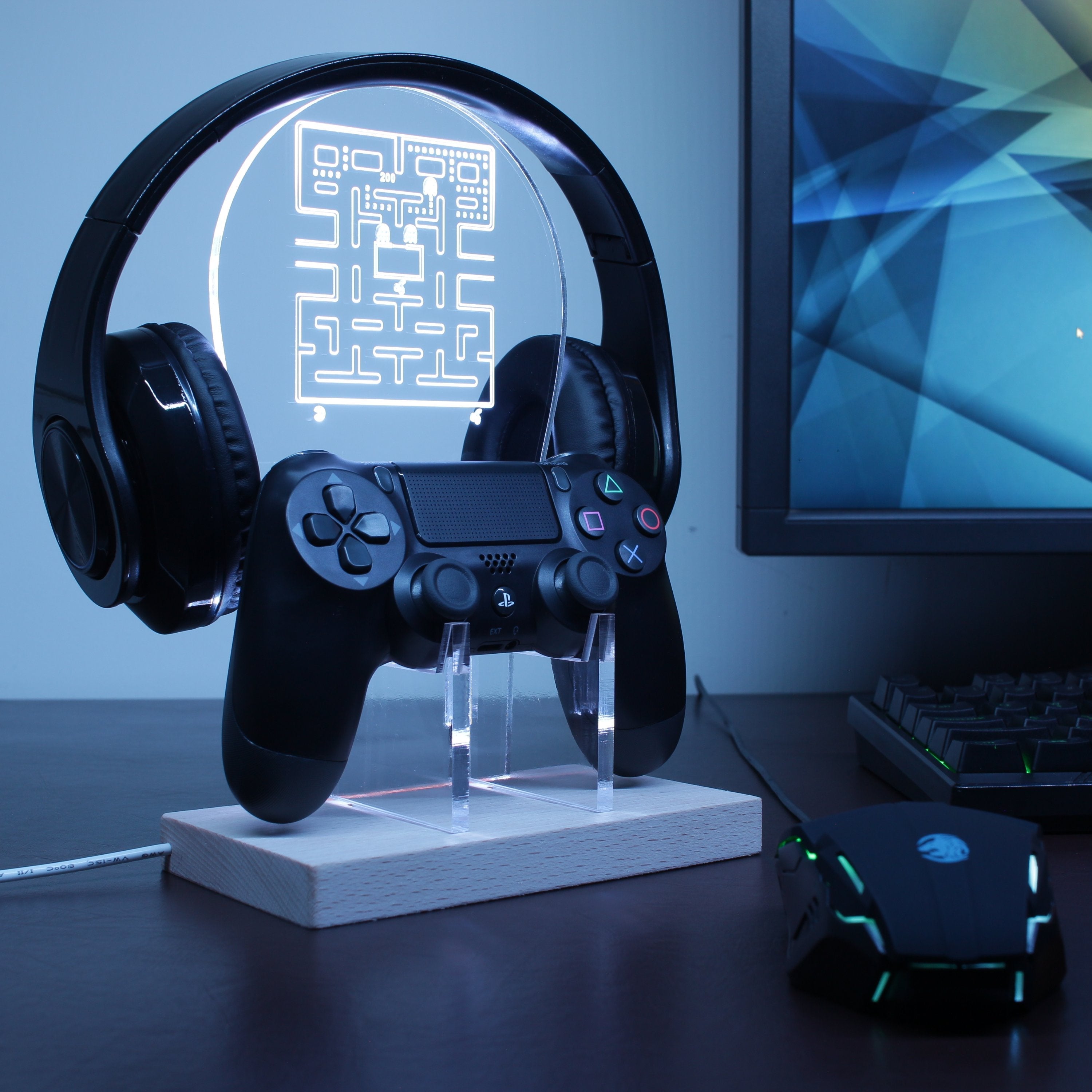 PAC-MAN LED Gaming Headset Controller Stand