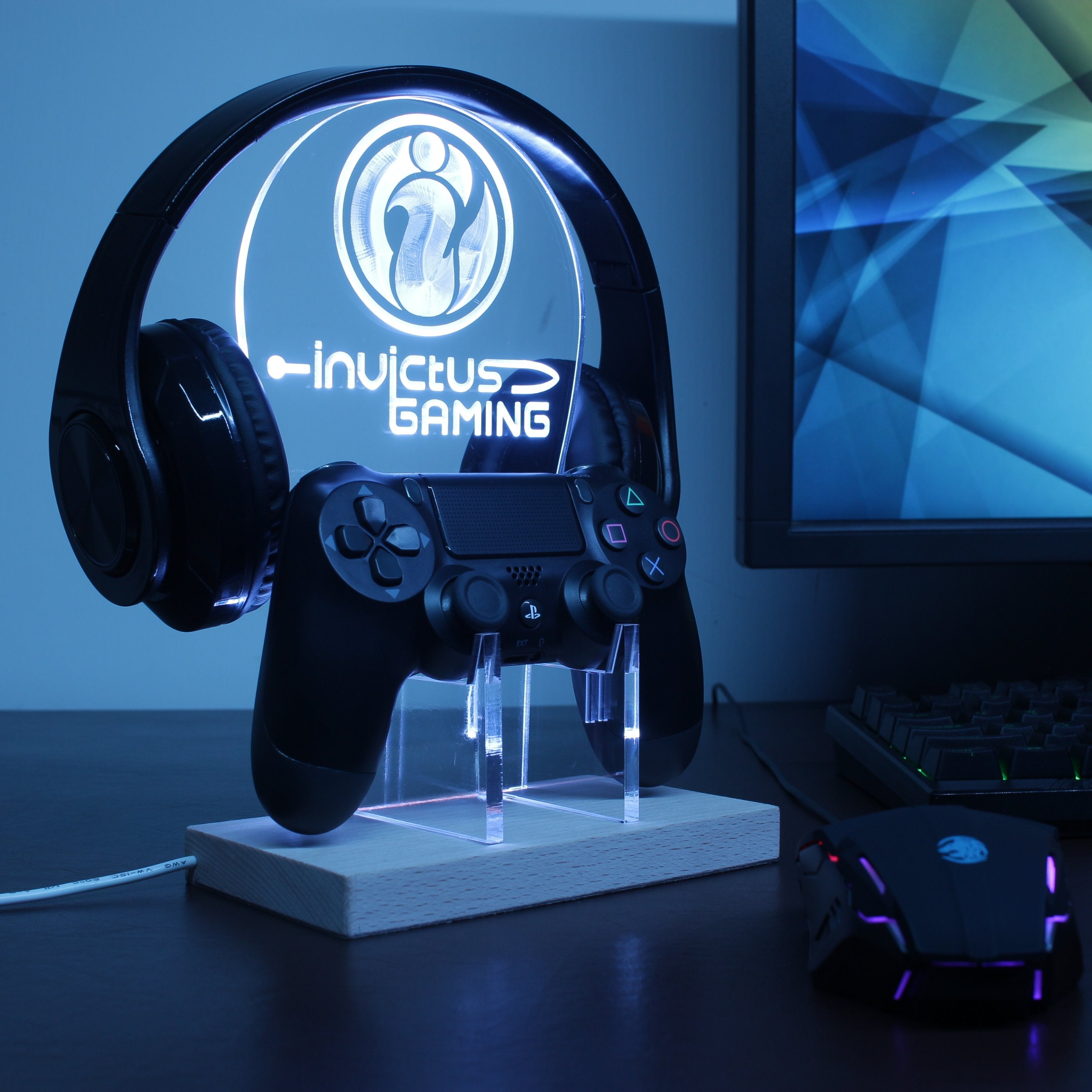 Invictus Gaming LED Gaming Headset Controller Stand