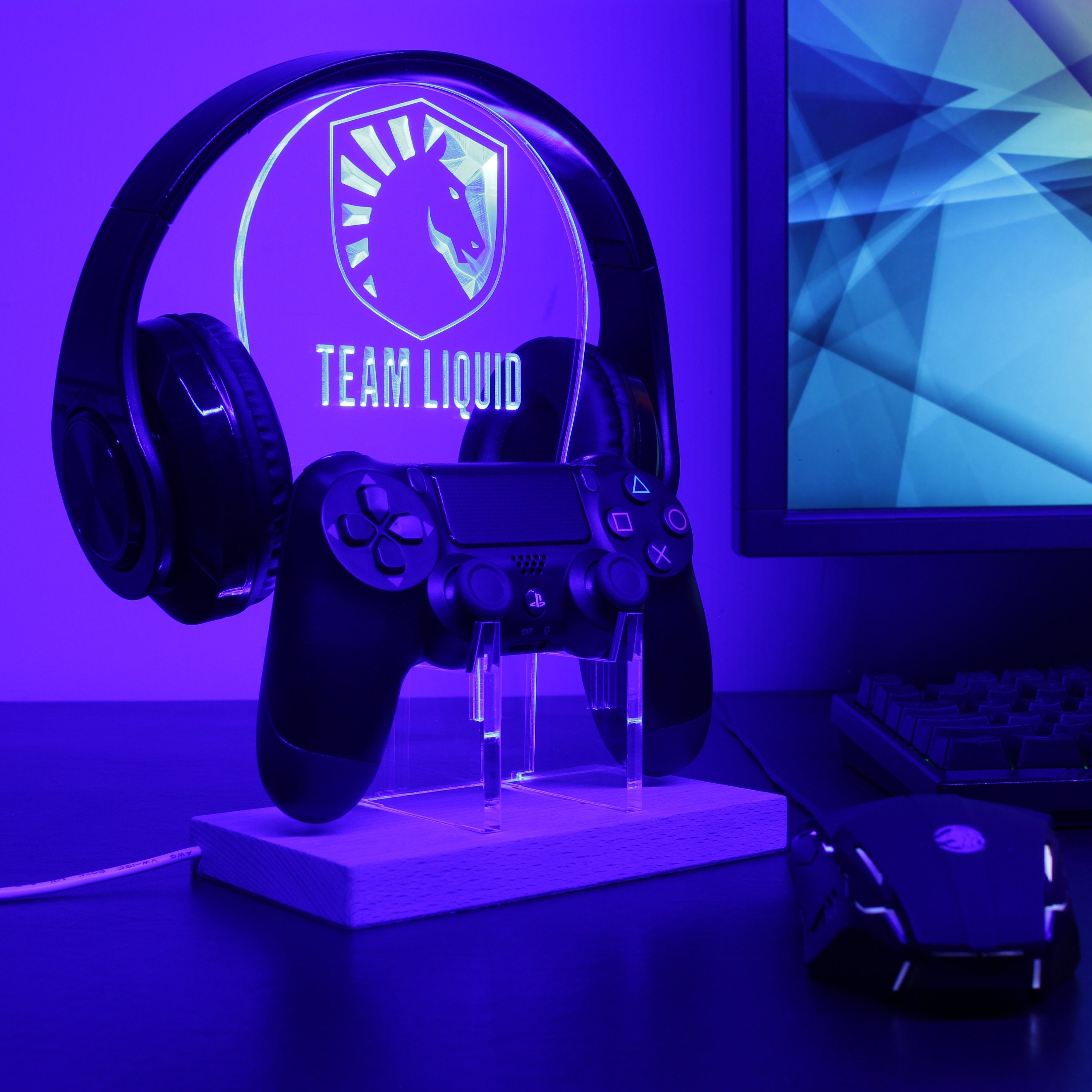 Team Liquid LED Gaming Headset Controller Stand