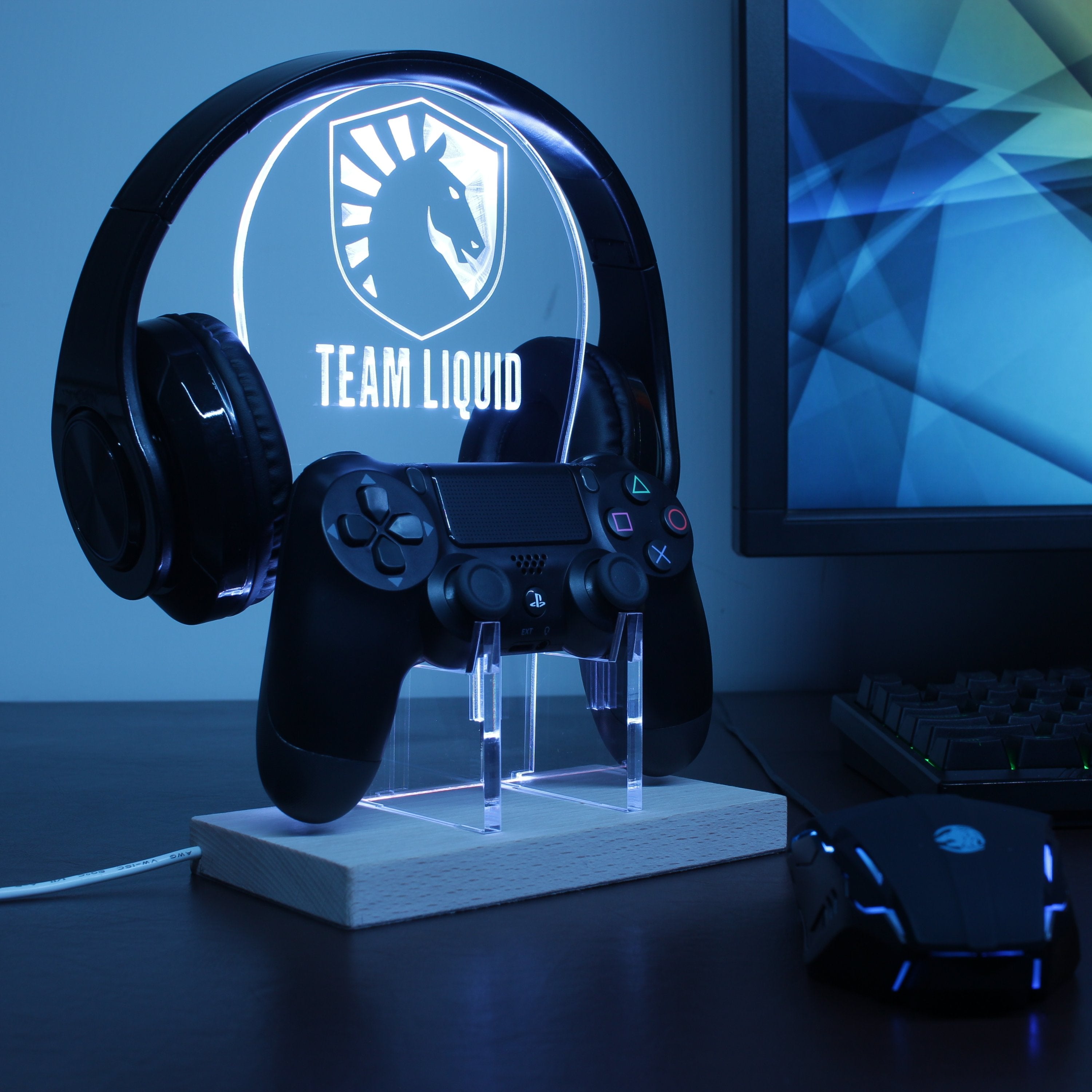 Team Liquid LED Gaming Headset Controller Stand