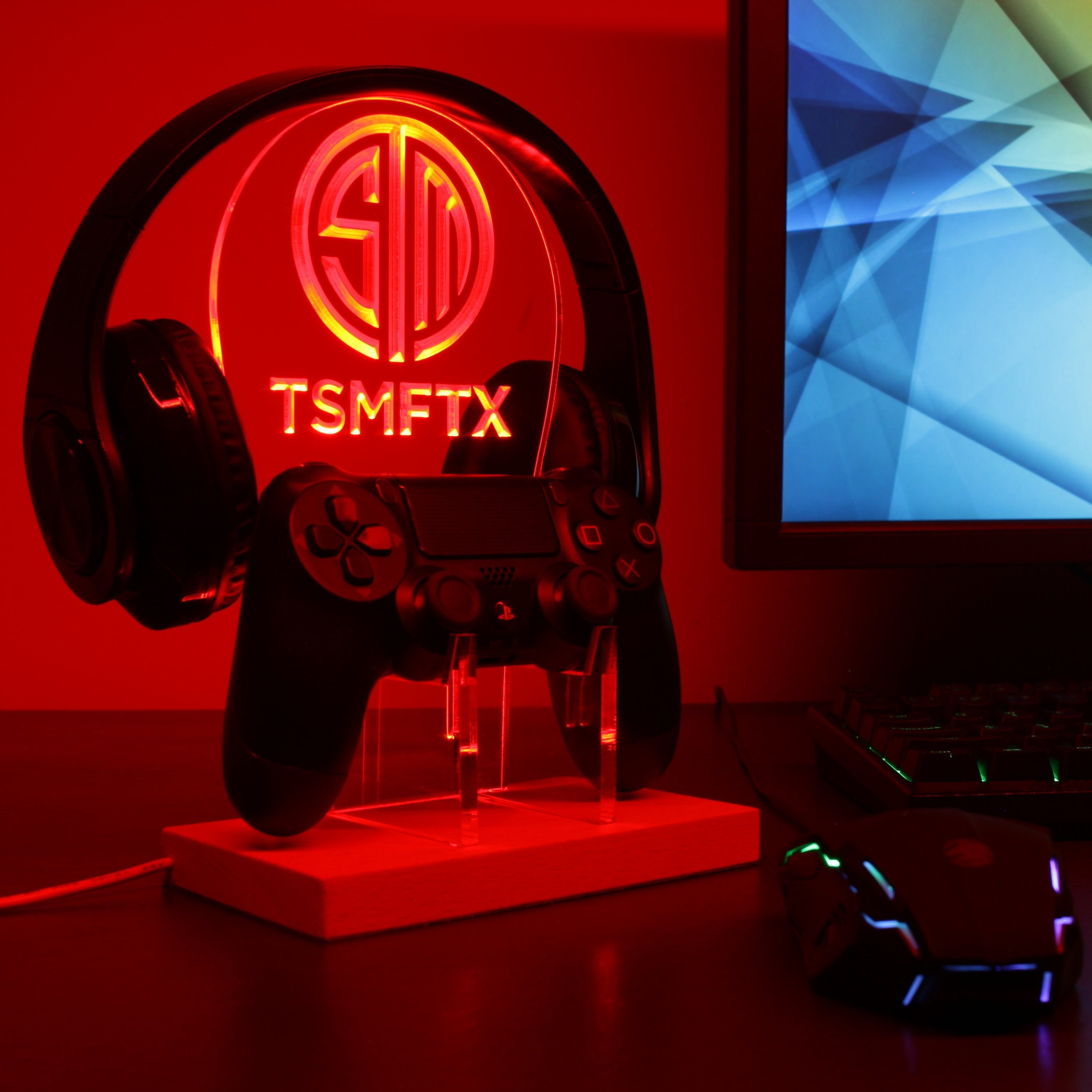 TSM Team LED Gaming Headset Controller Stand