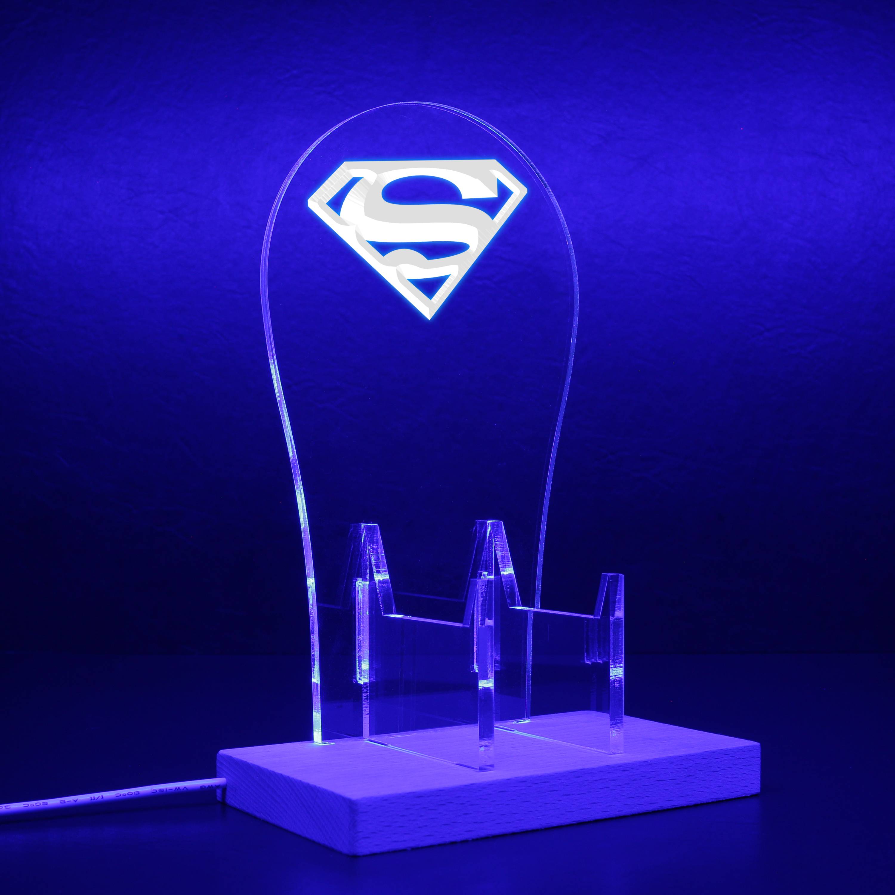 Superman LED Gaming Headset Controller Stand
