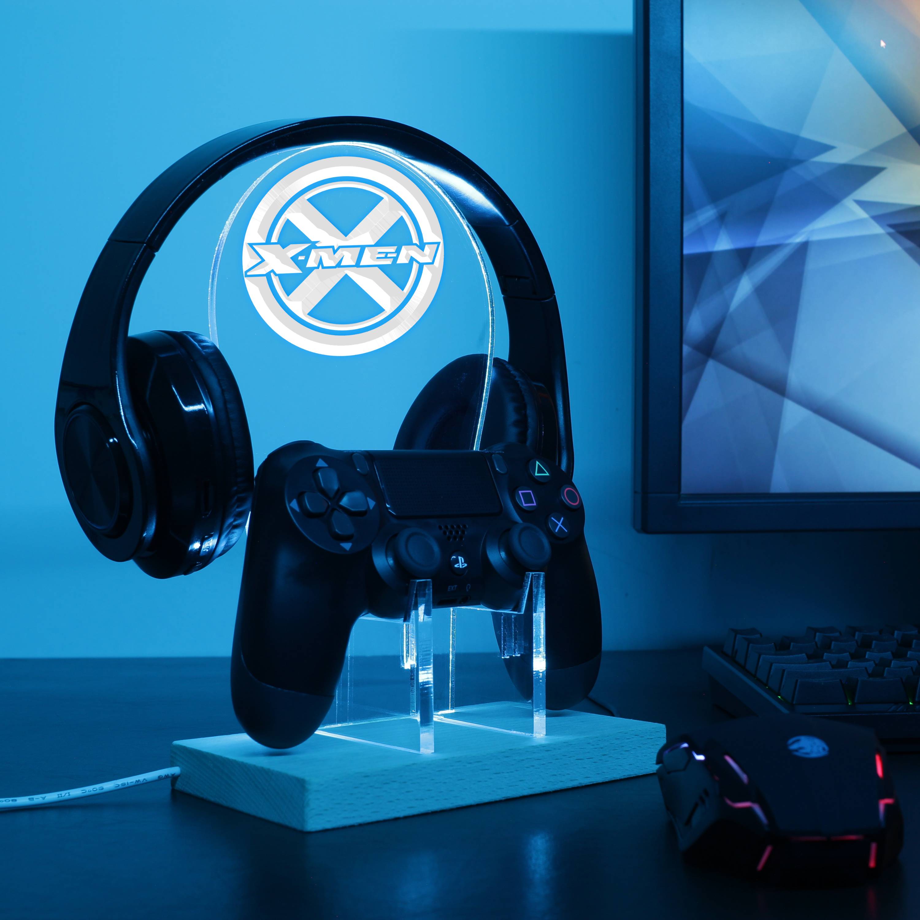 X-men LED Gaming Headset Controller Stand