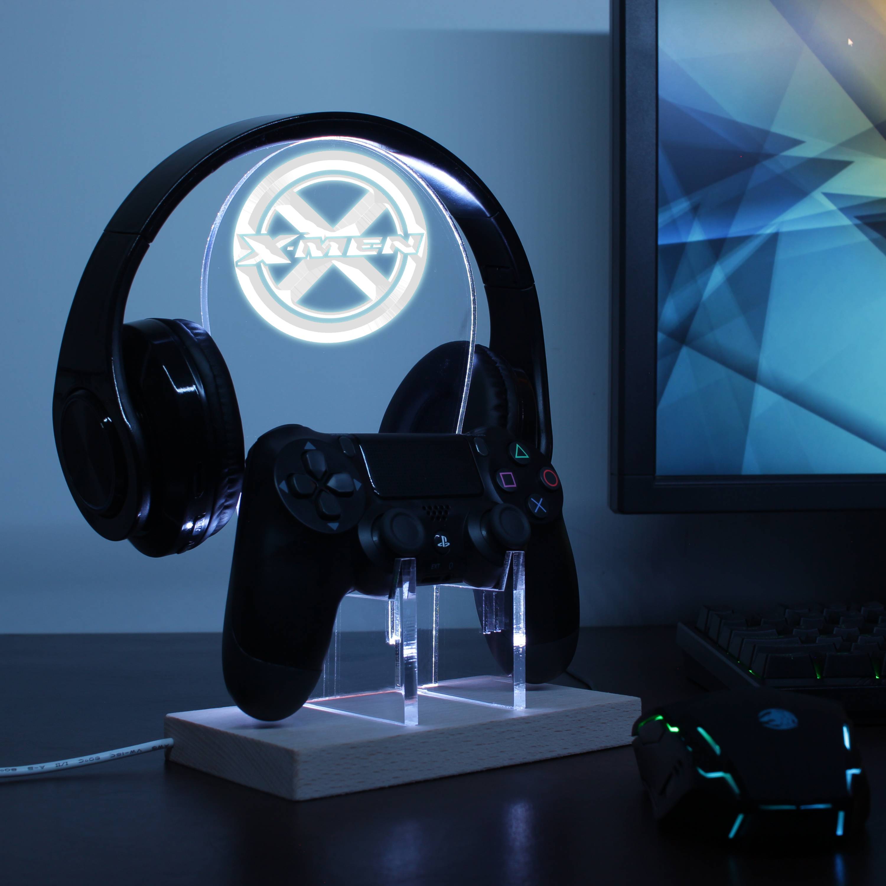 X-men LED Gaming Headset Controller Stand