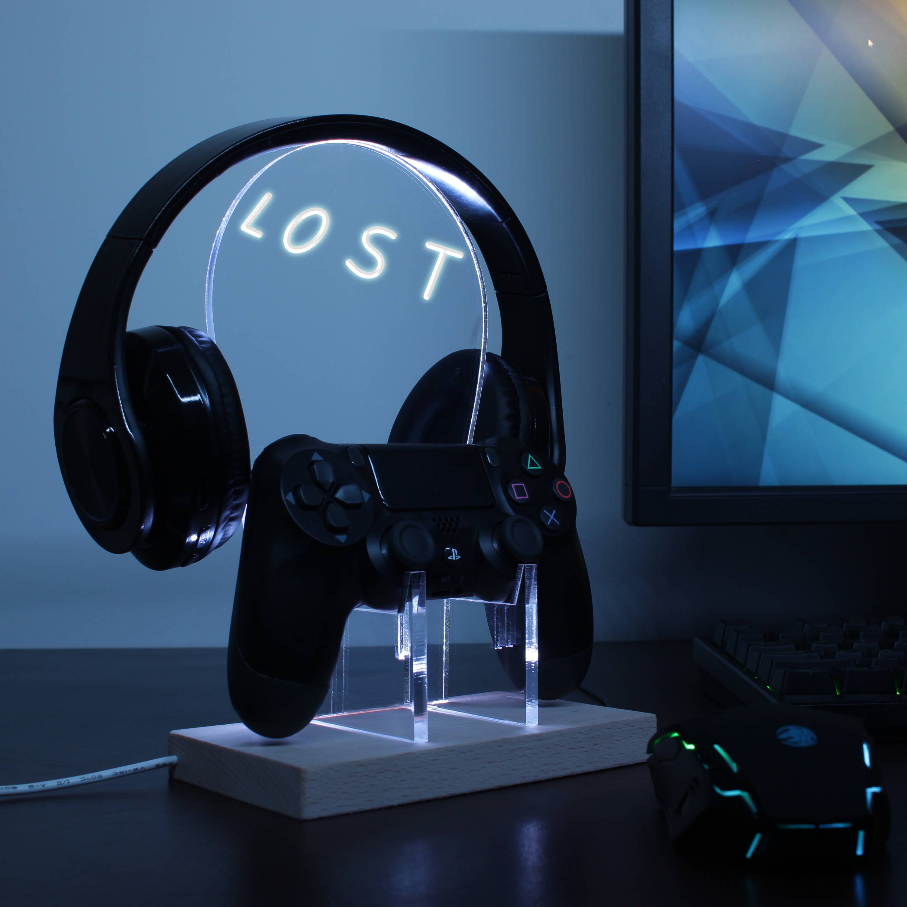 Lost LED Gaming Headset Controller Stand