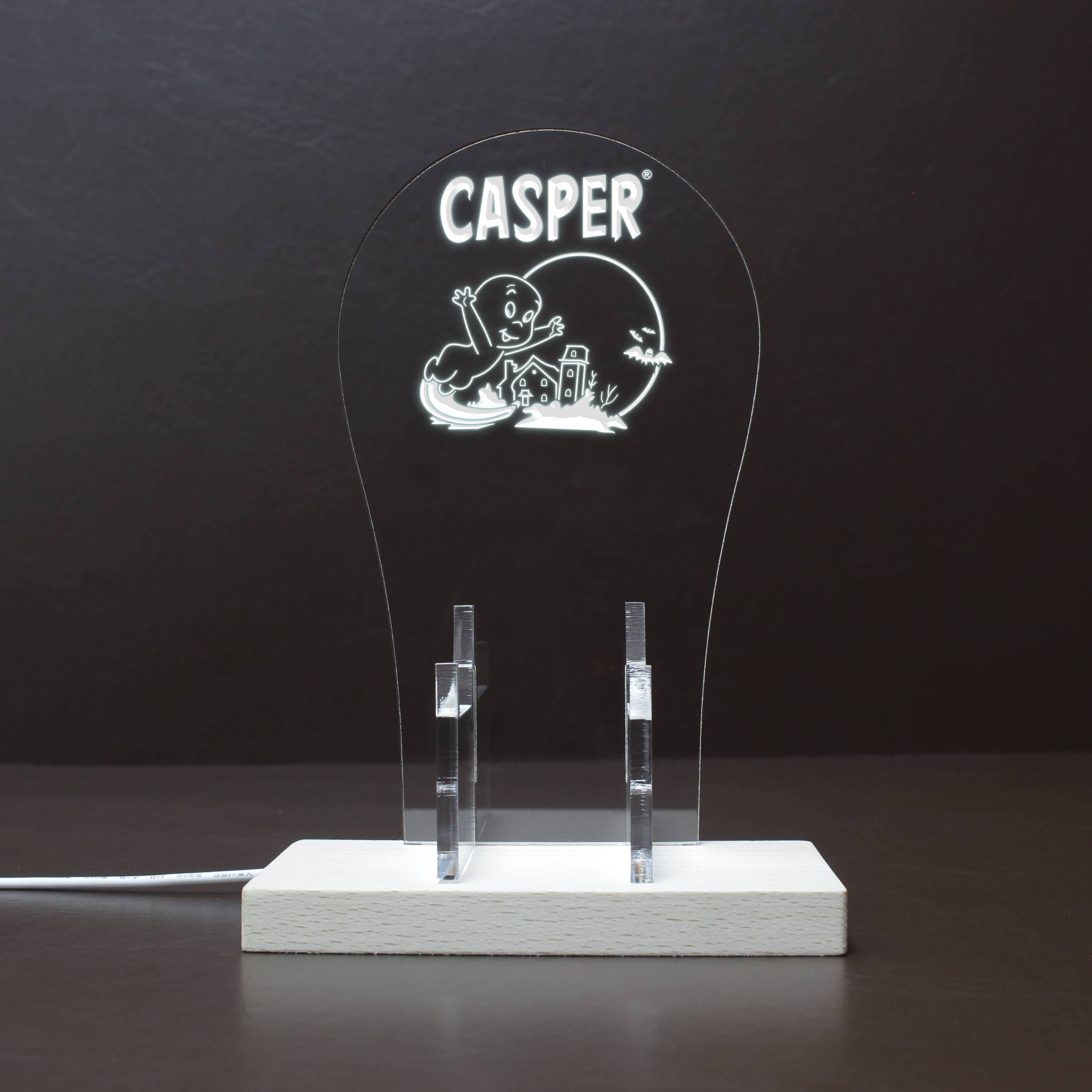 Casper The Friendly Ghost LED Gaming Headset Controller Stand