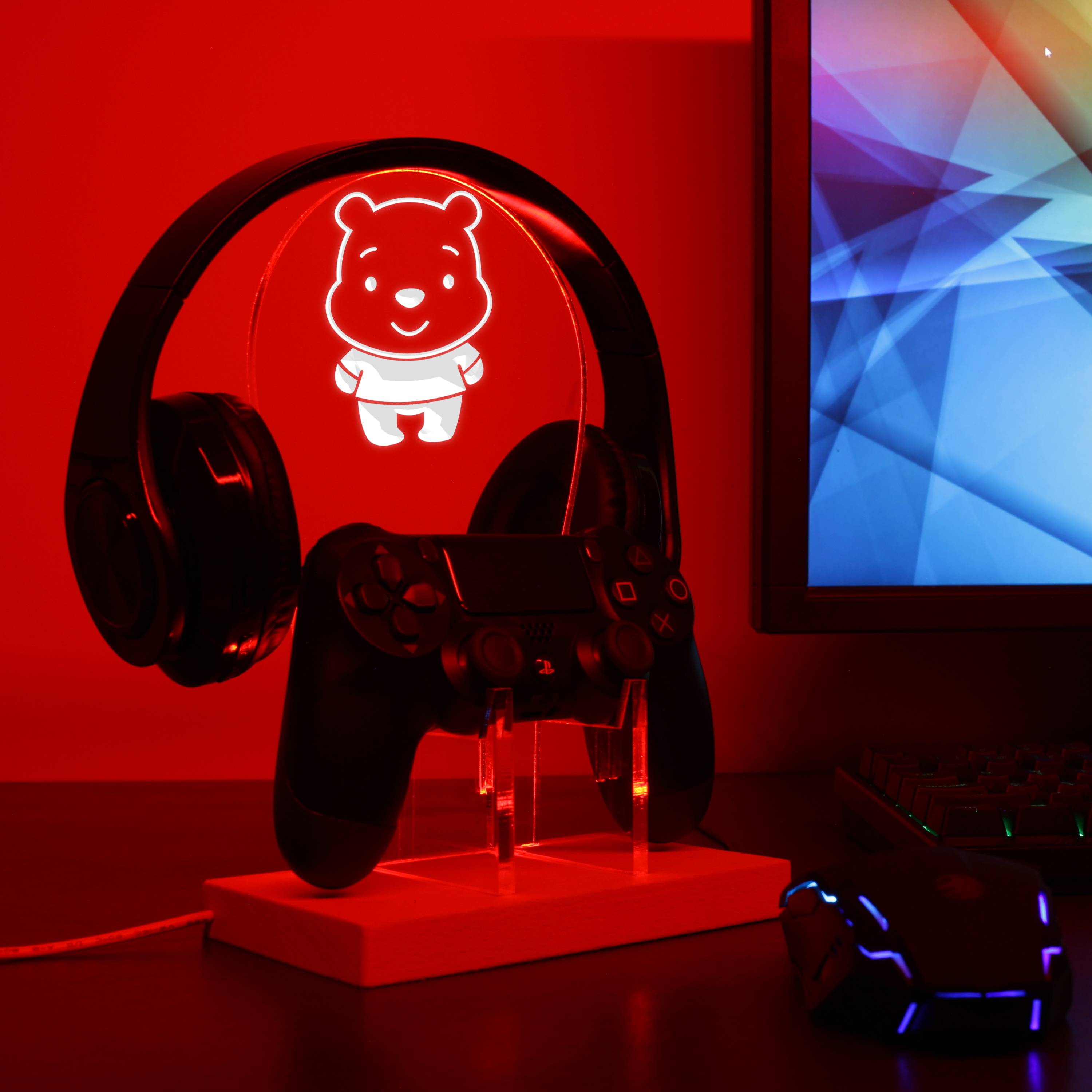 Pooh LED Gaming Headset Controller Stand