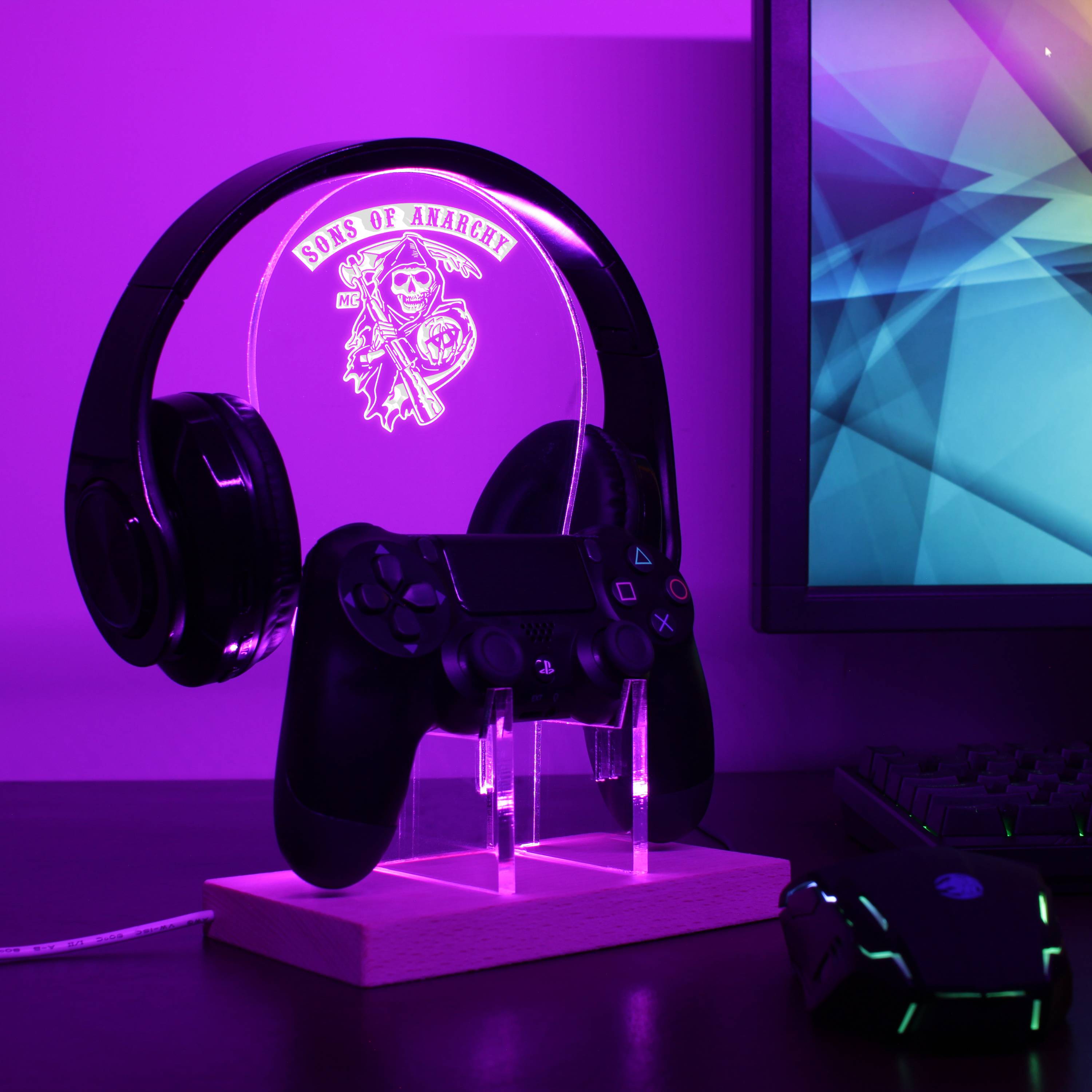 Sons of Anarchy LED Gaming Headset Controller Stand