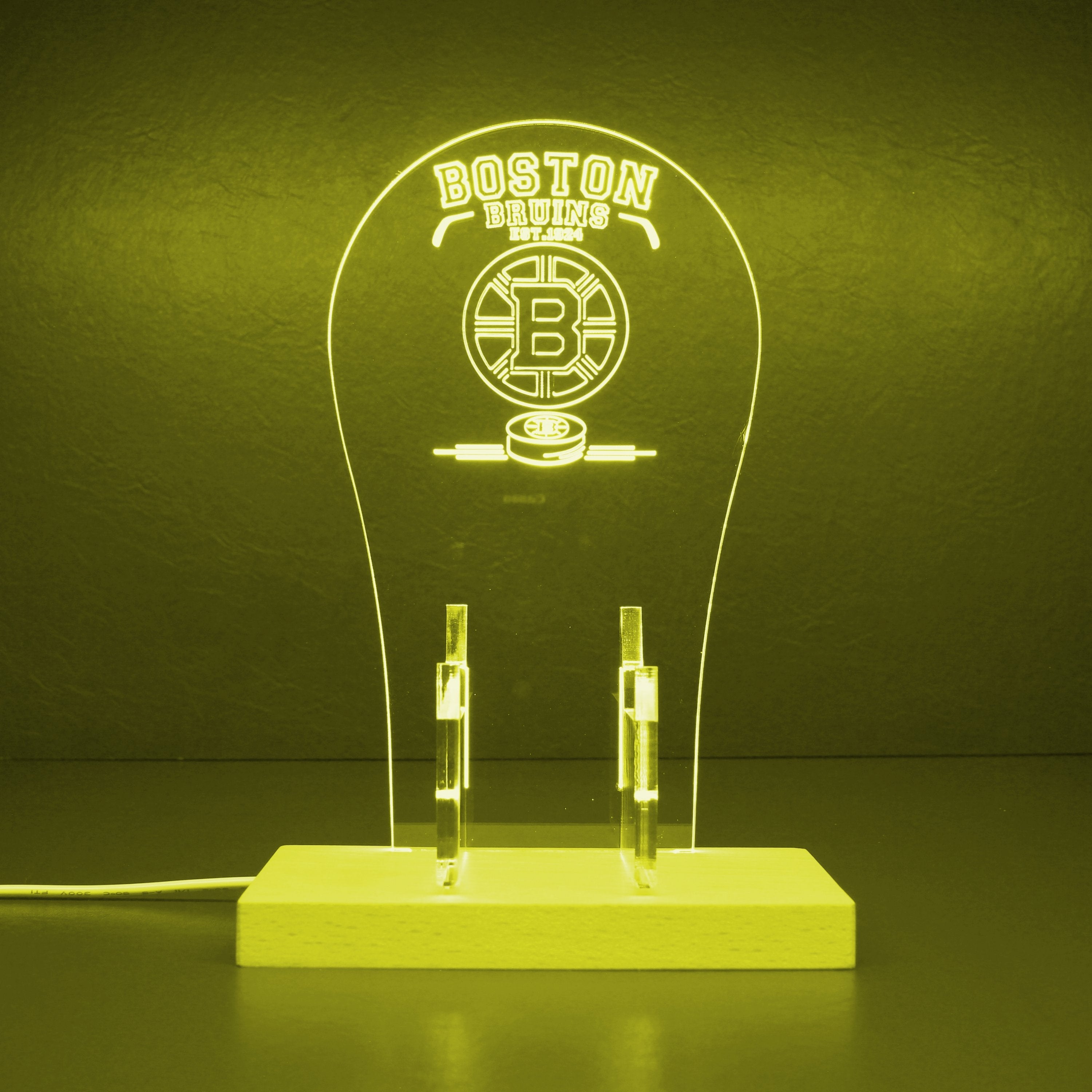 Boston Bruins Est. 1996 RGB LED Gaming Headset Controller Stand