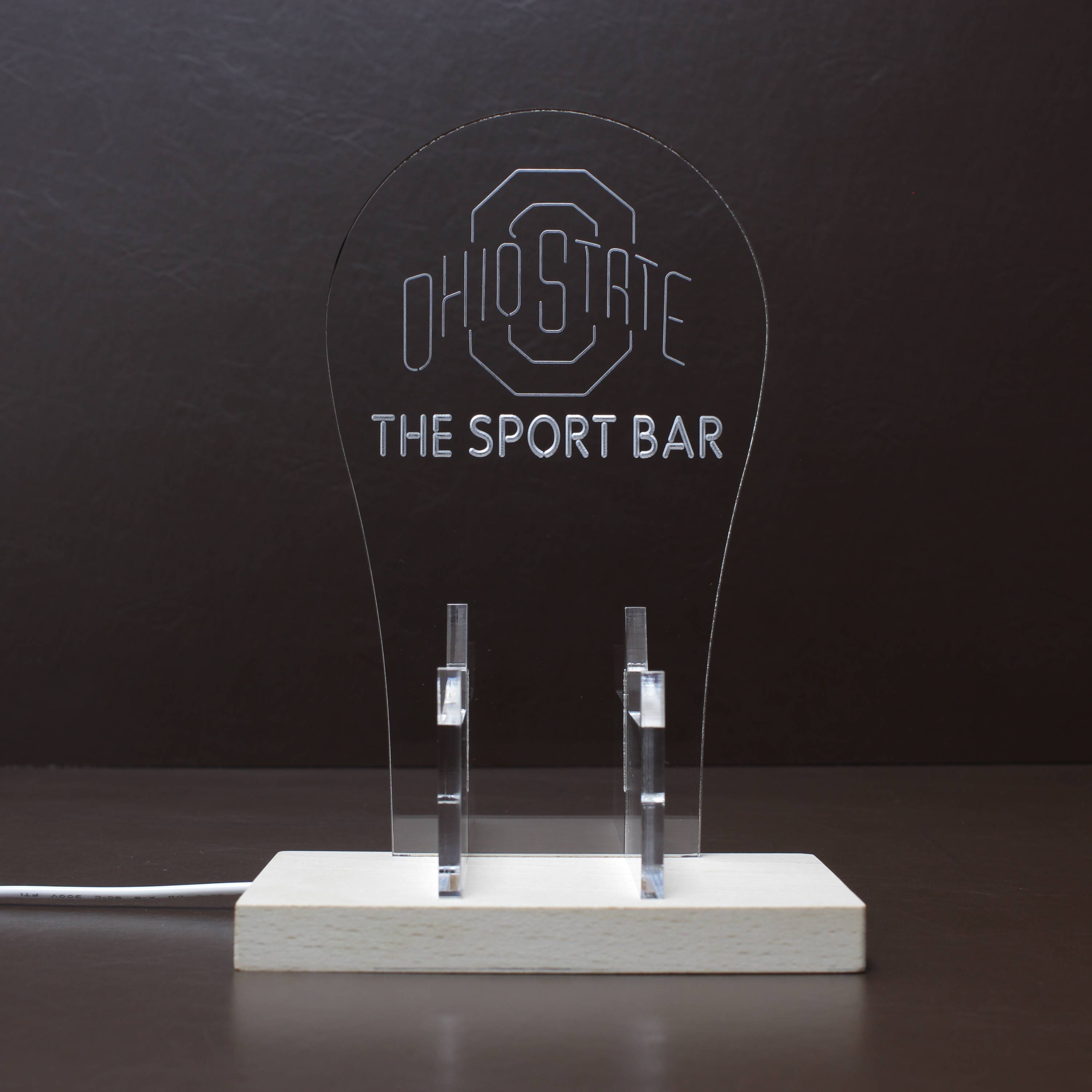 Ohio State Buckeyes Personalized RGB LED Gaming Headset Controller Stand
