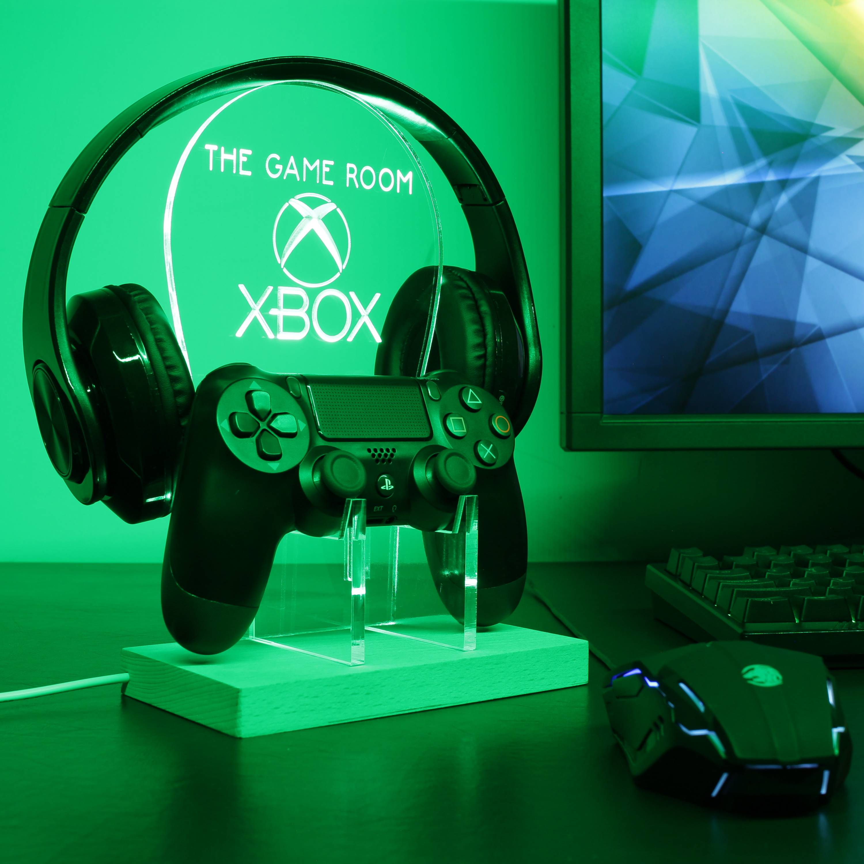 Paladone Xbox Light Up Headphone Stand, Gamer Headset Stand, Gaming Desk  Accessories, Official Xbox Merchandise