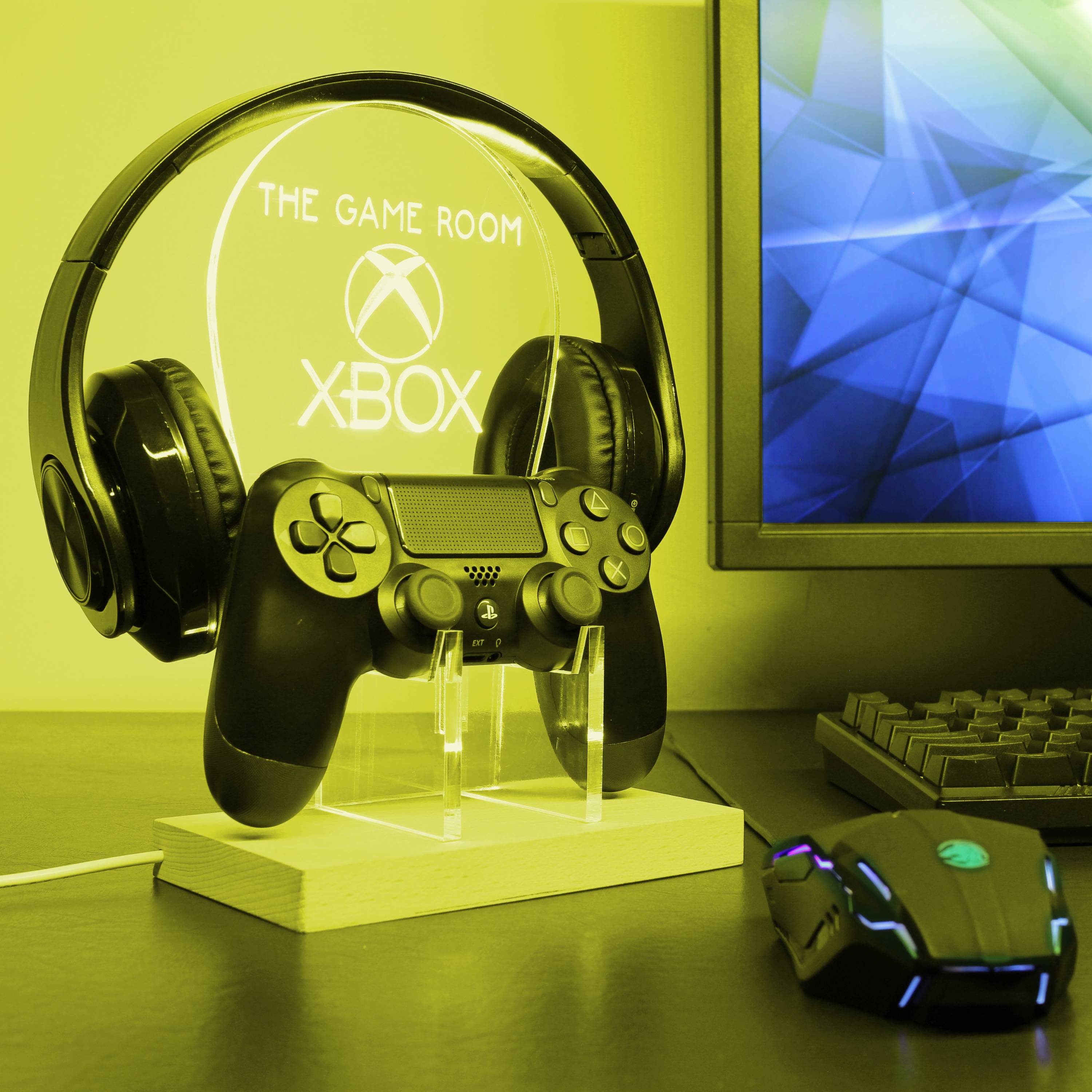 Personalized Headset Stand / Headphone and Controller Stand for