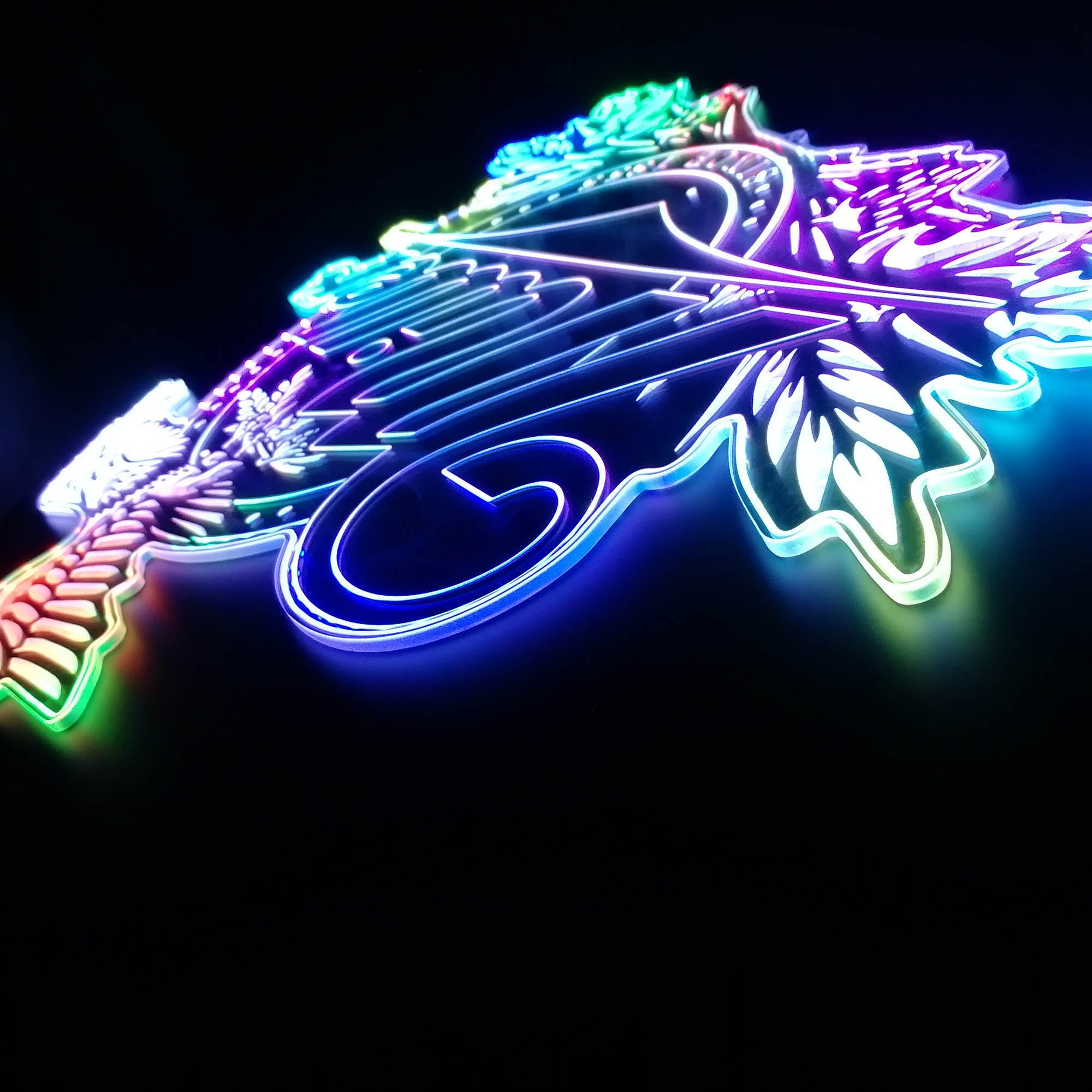 Miller Time Eagle Dynamic RGB Edge Lit LED Sign