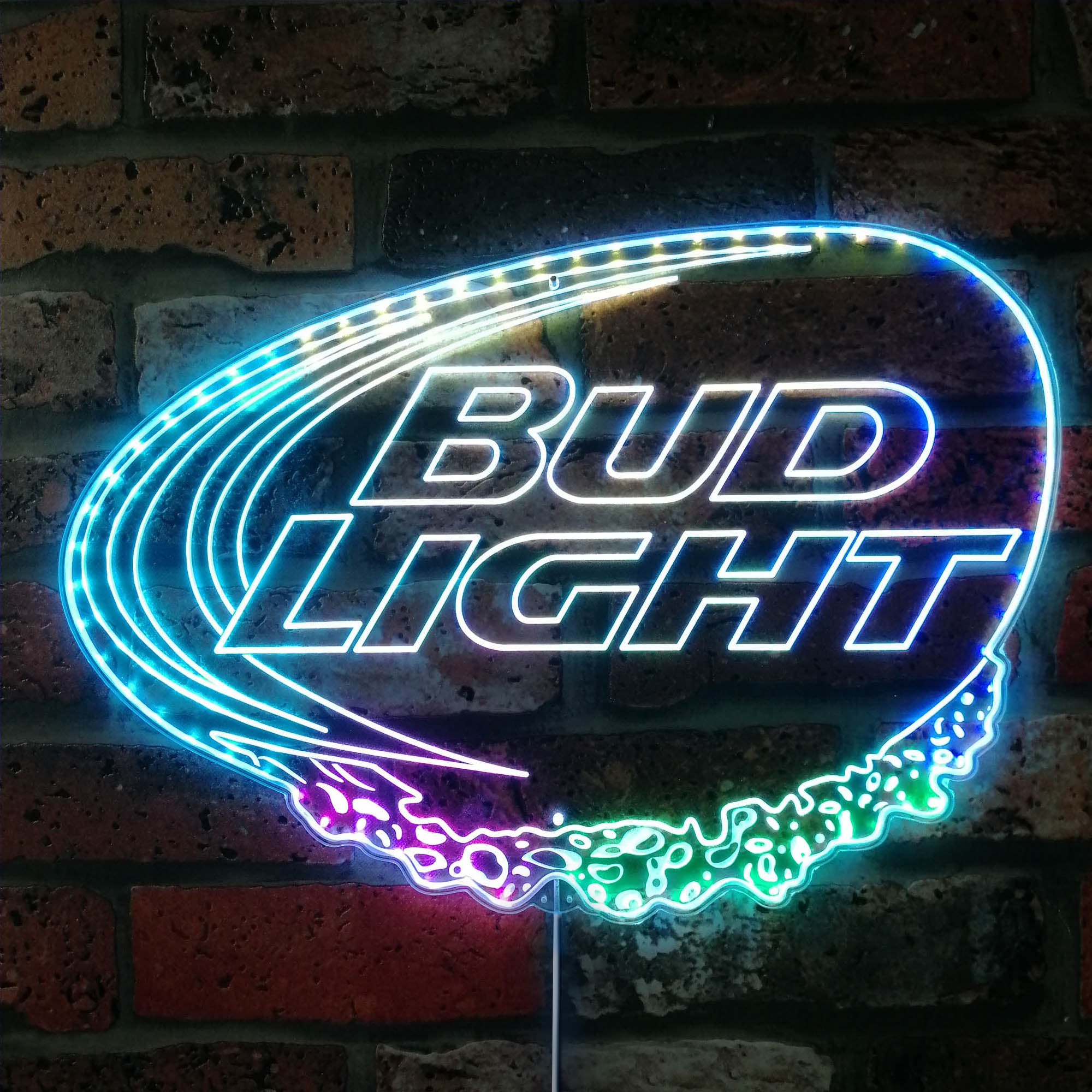 Bud Light Dynamic RGB Edge Lit LED Sign