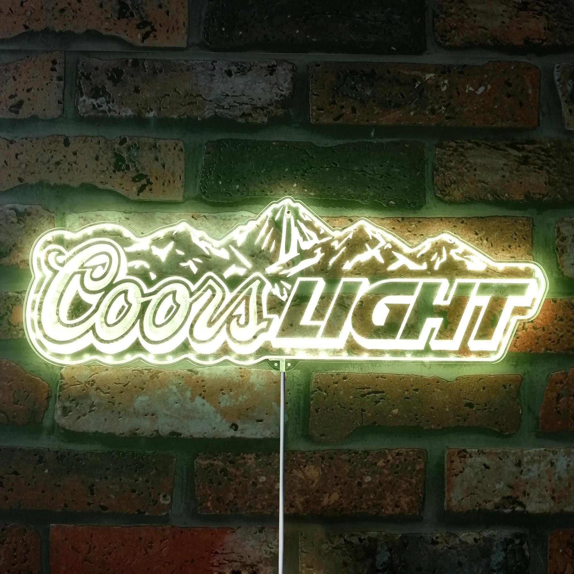 Coors Light Bar RGB Edge Lit LED Sign